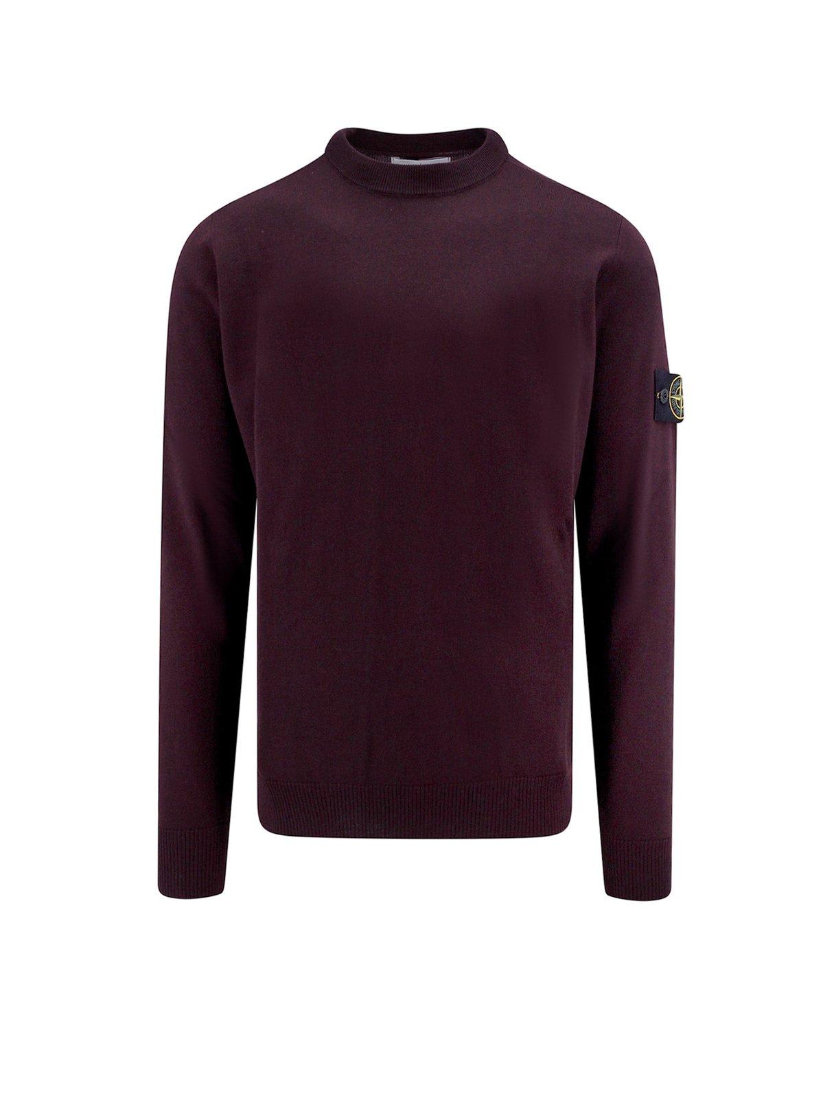 STONE ISLAND LOGO PATCH CREWNECK JUMPER