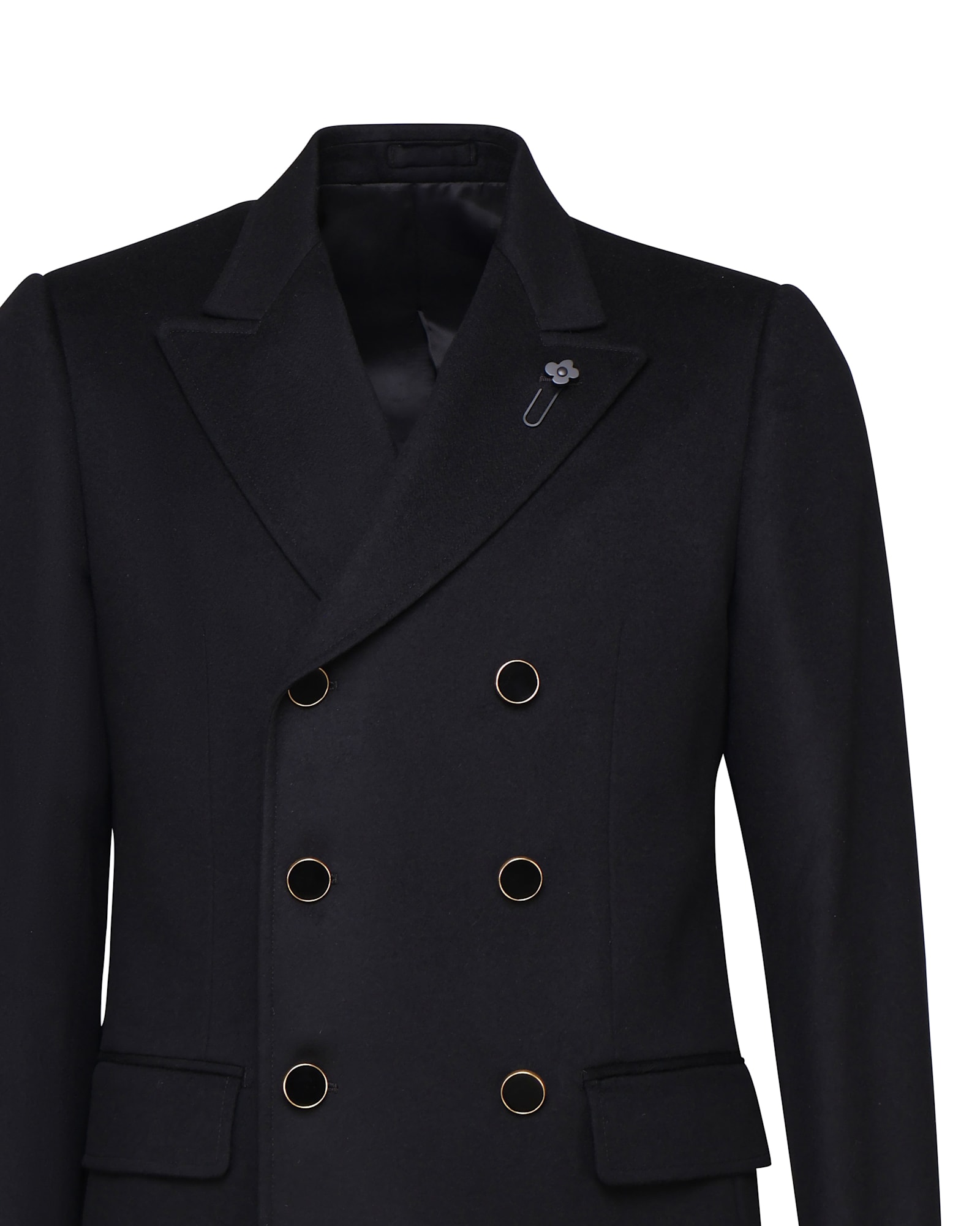 Shop Lardini Attitude Virgin Wool Jacket In Black