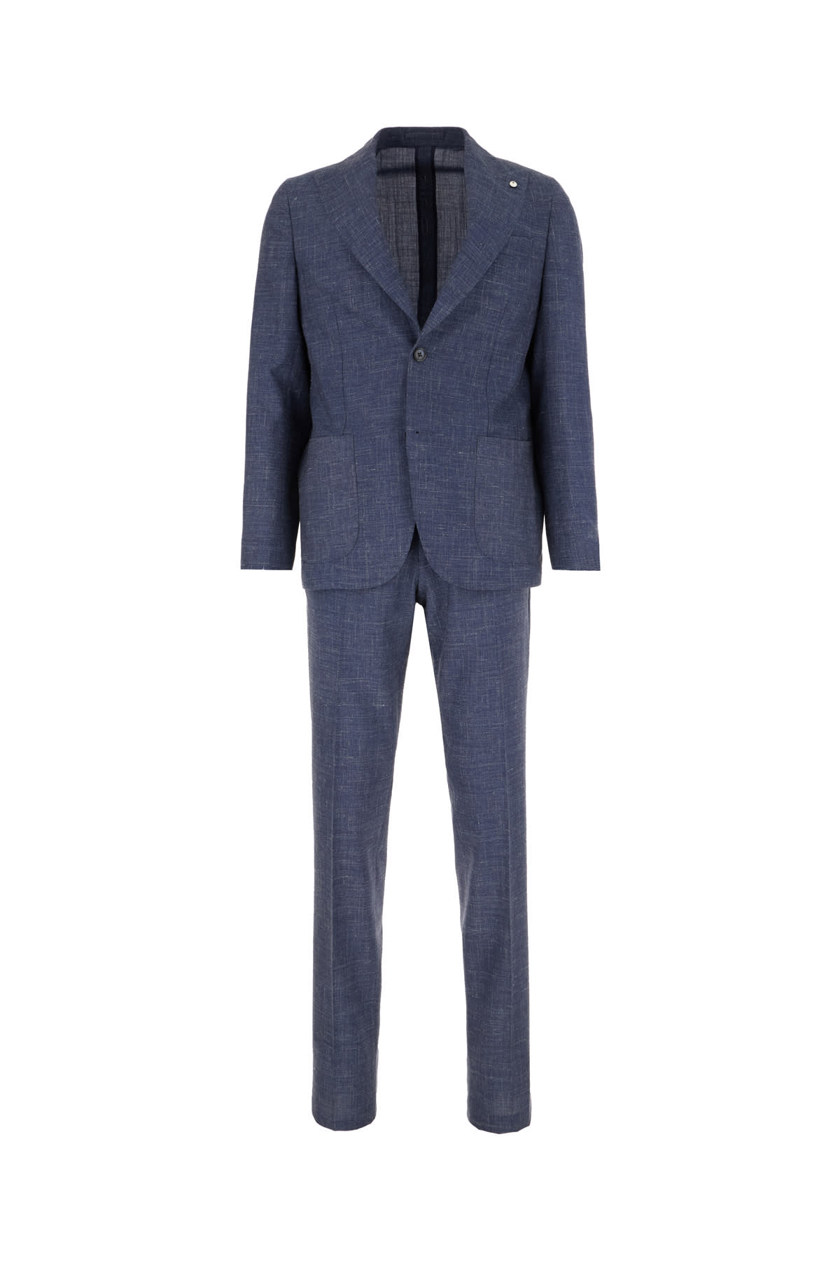 L. B.M. 1911 Denim Blue Wool Blend Suit