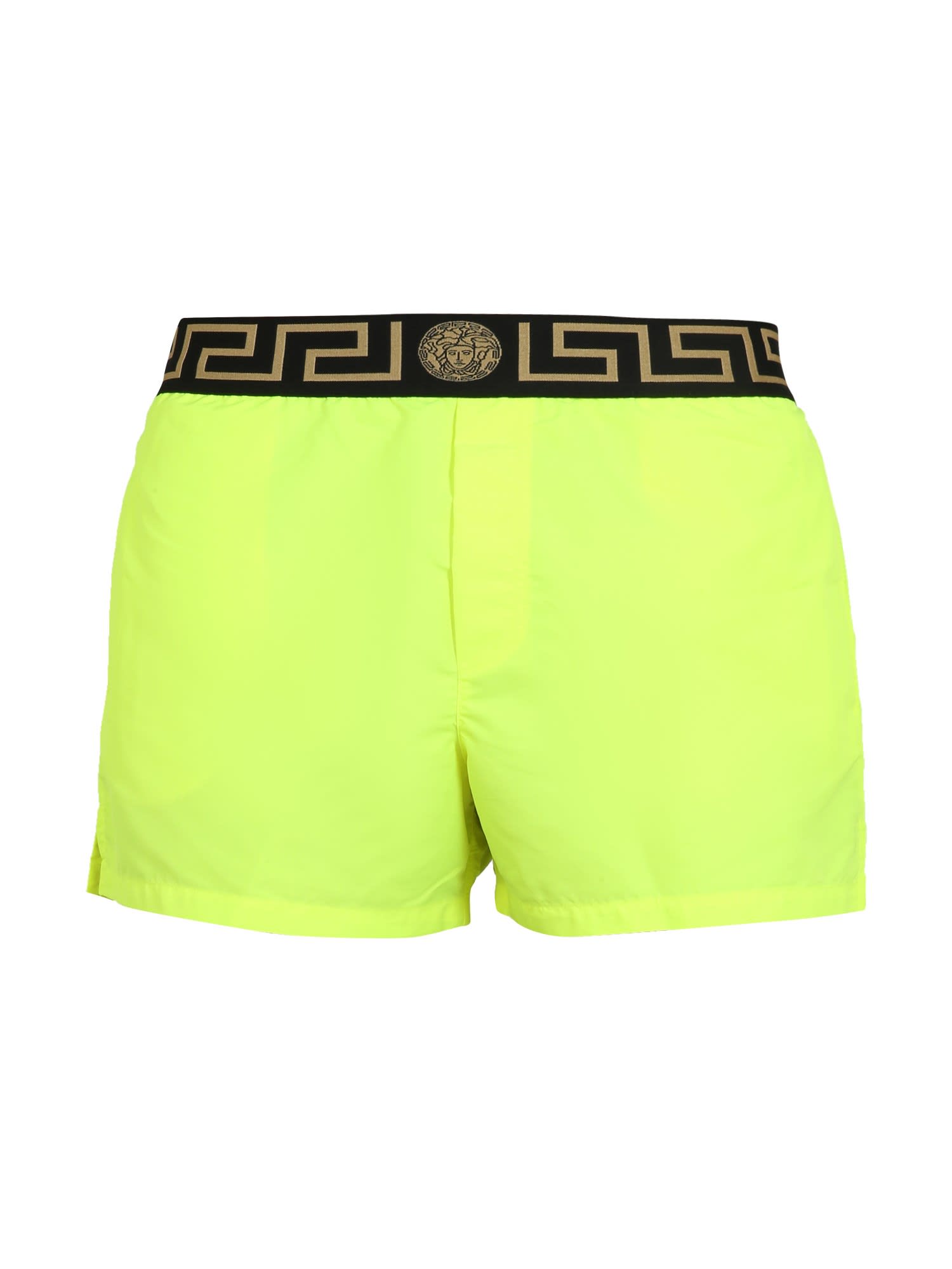 Versace Boxer Swimsuit With Greek Border