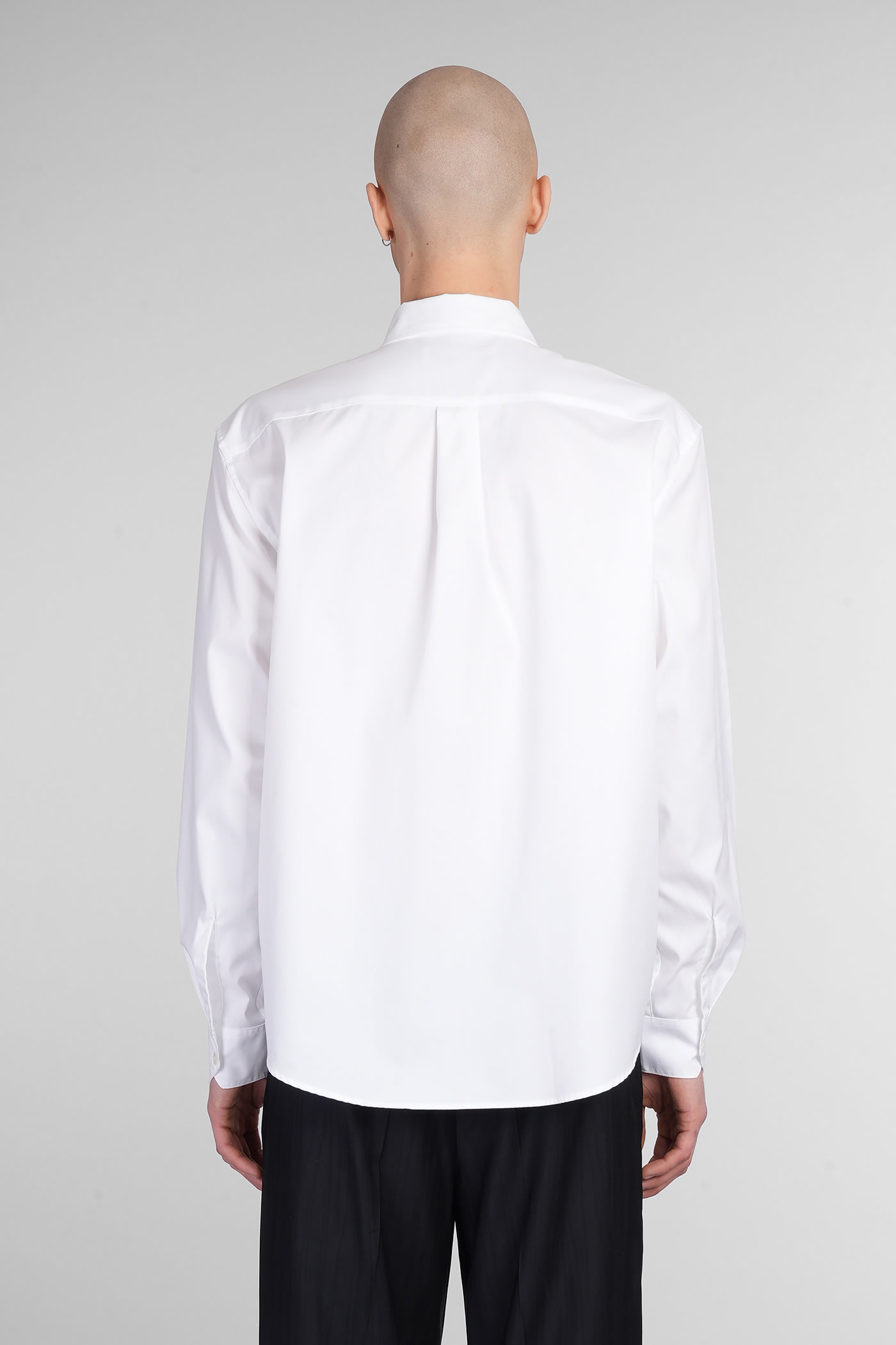 Our Legacy Off-white Coco Shirt With Point Collar And Mother Of Pearl Buttons In White