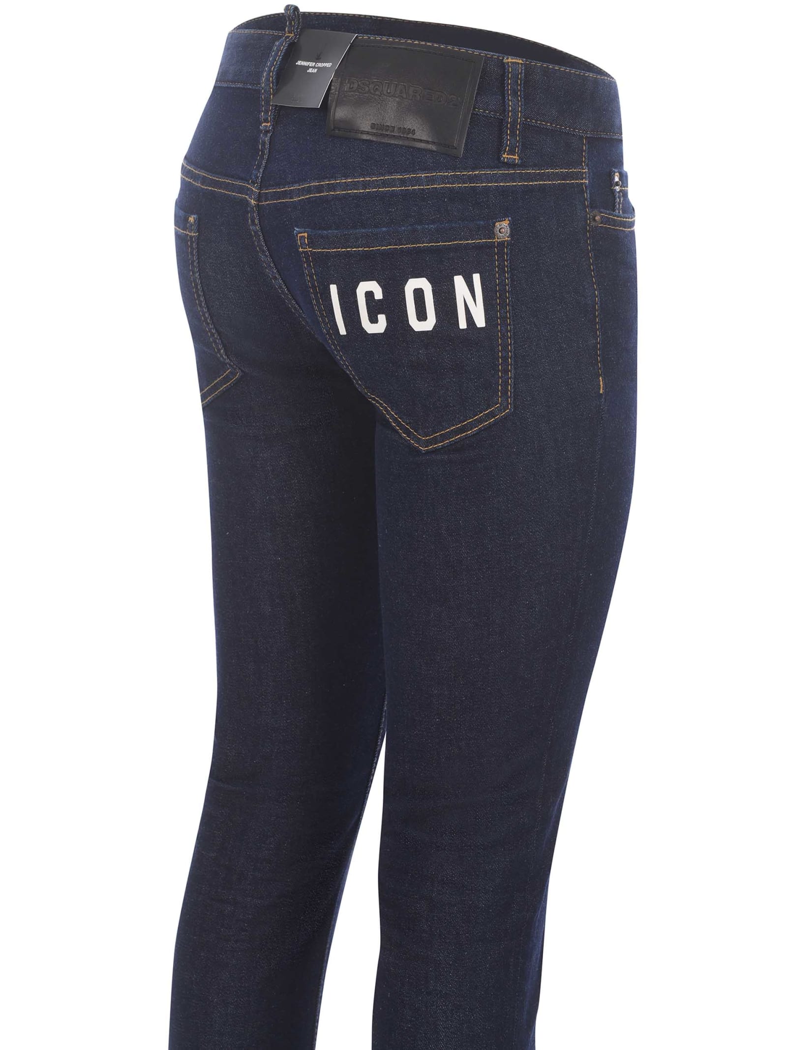 Shop Dsquared2 Jeans  Icon In Cotone Strech In Denim