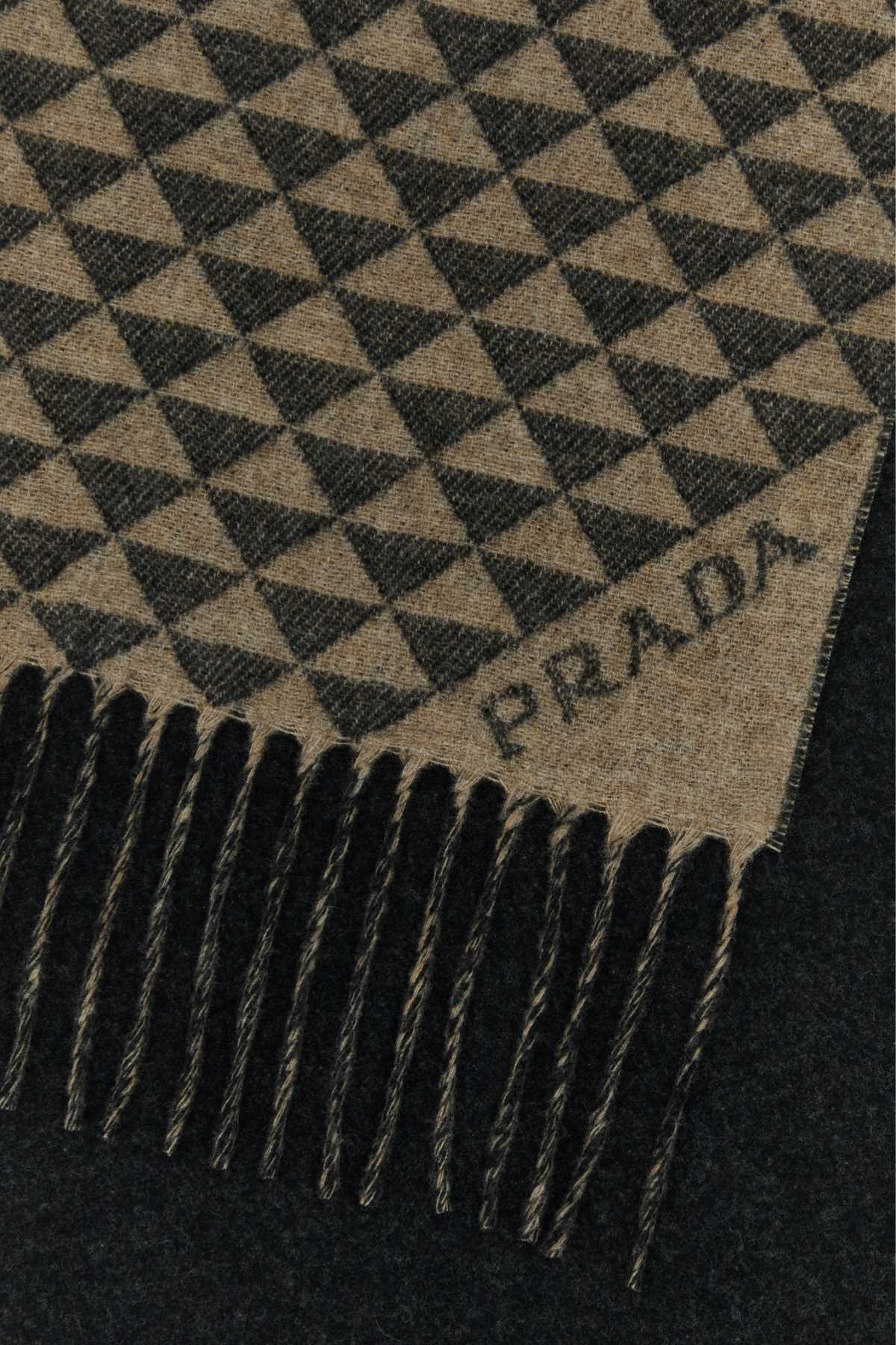 Prada Scarves And Foulards In Antracitenoisette