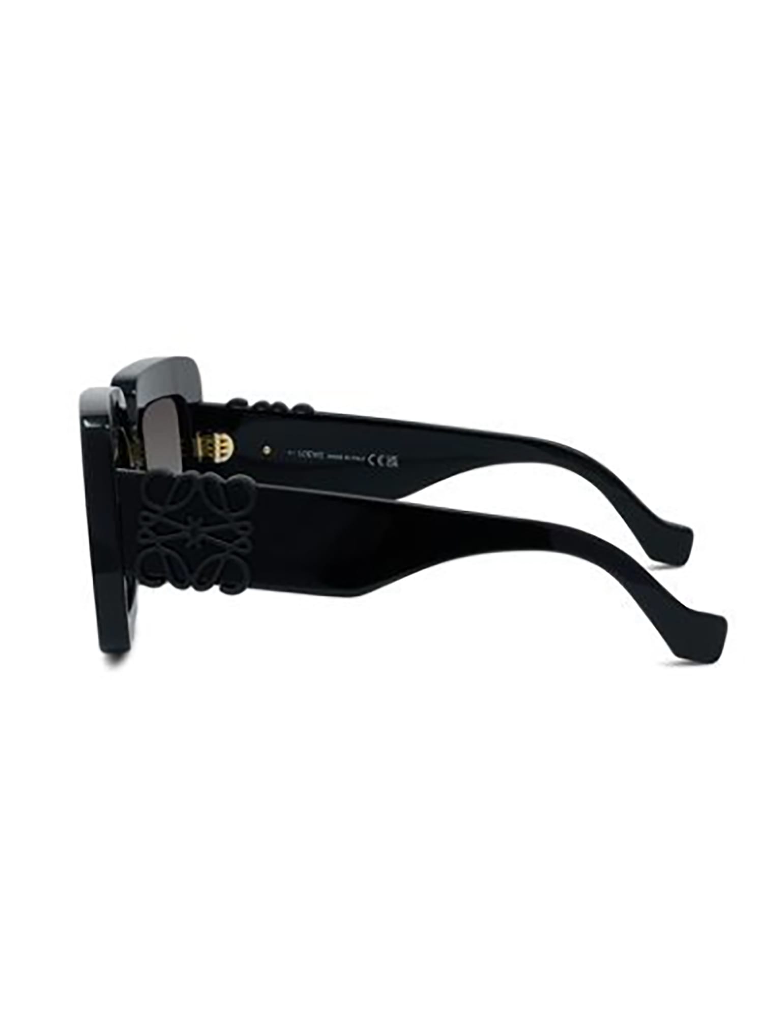 Loewe Anagram Oversized Square Acetate Sunglasses In Black
