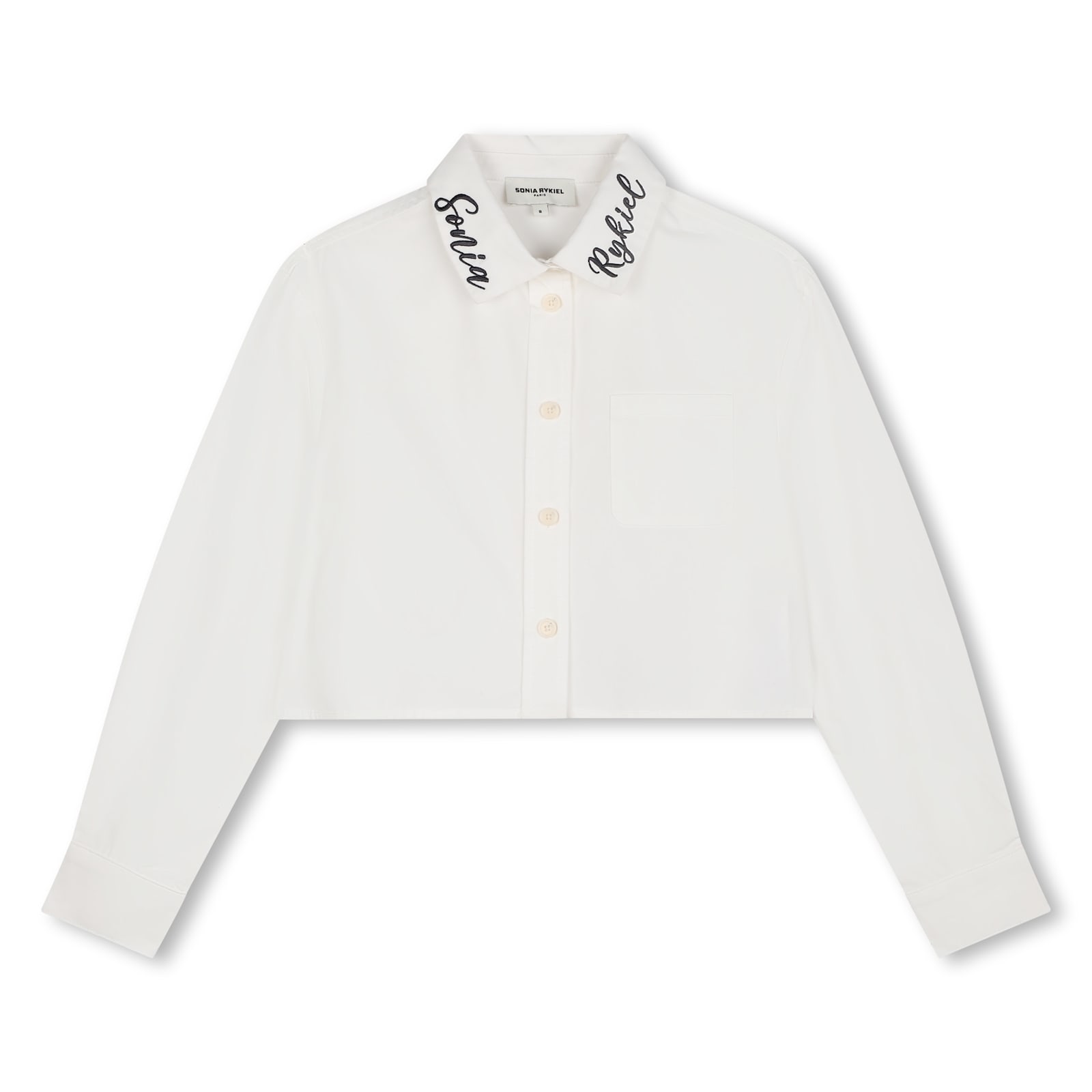 Sonia Rykiel Kids' Camicia Con Logo In White