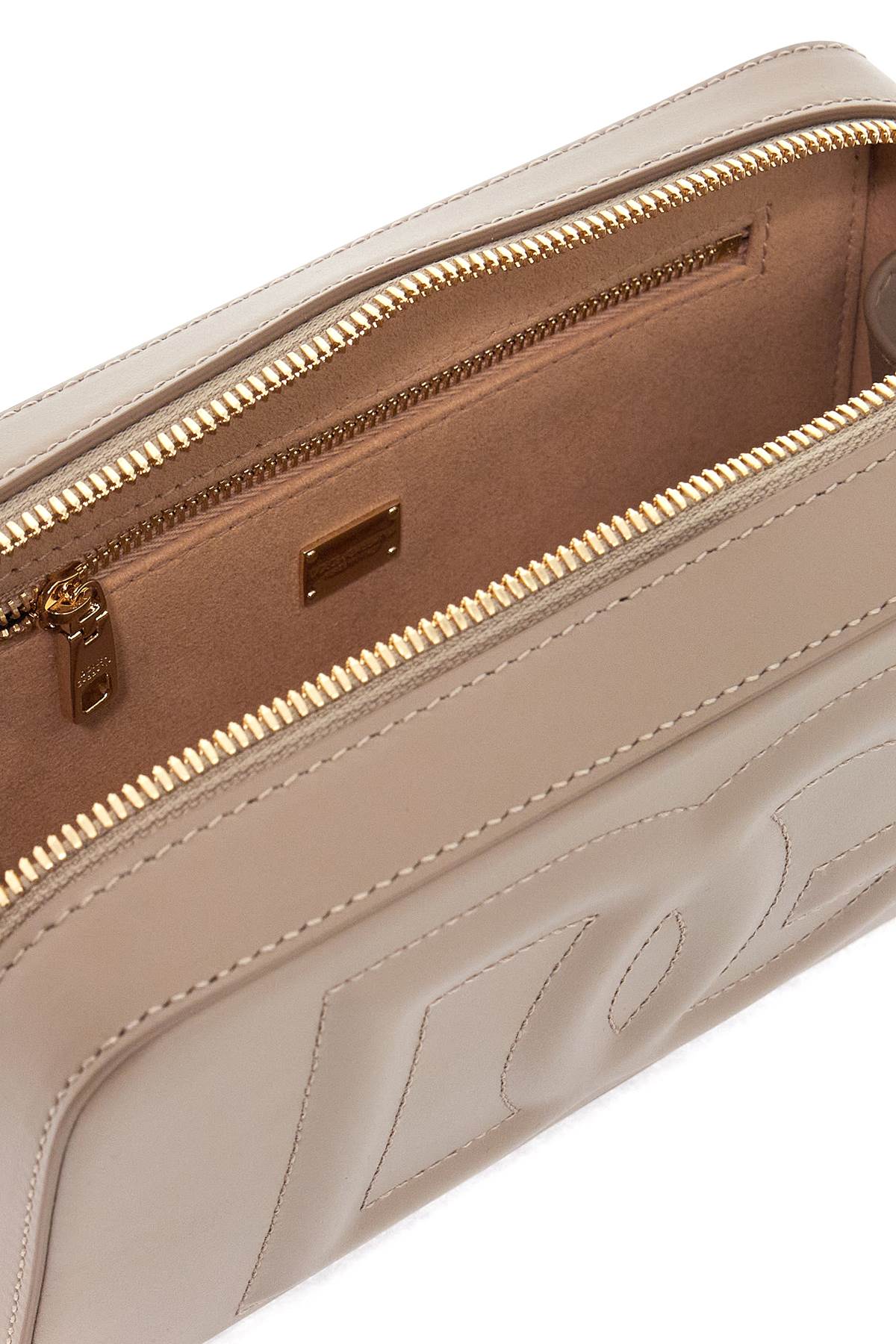 Dolce & Gabbana Shoulder Bag Dg Logo Small In Talpa (brown)