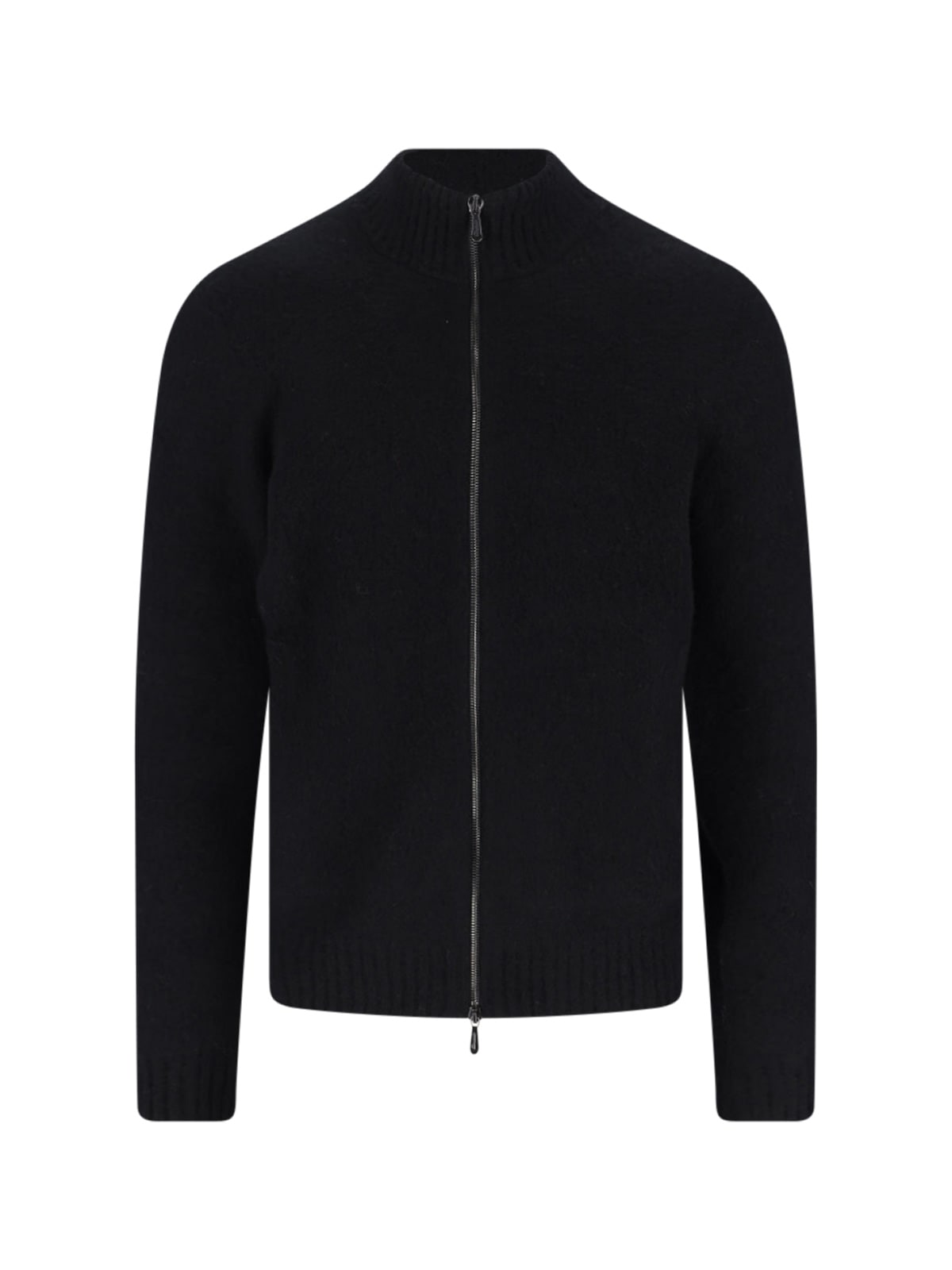 Drumohr Zip Cardigan In Black