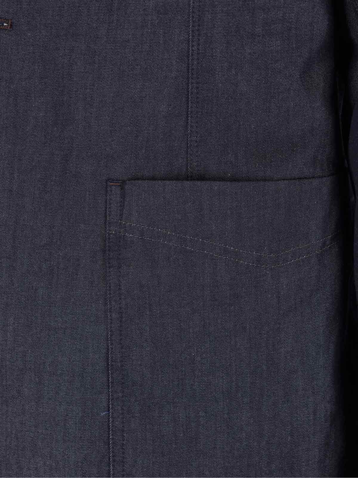 Paul Smith Tailored Jacket With Notch Lapel And Vent In Blue