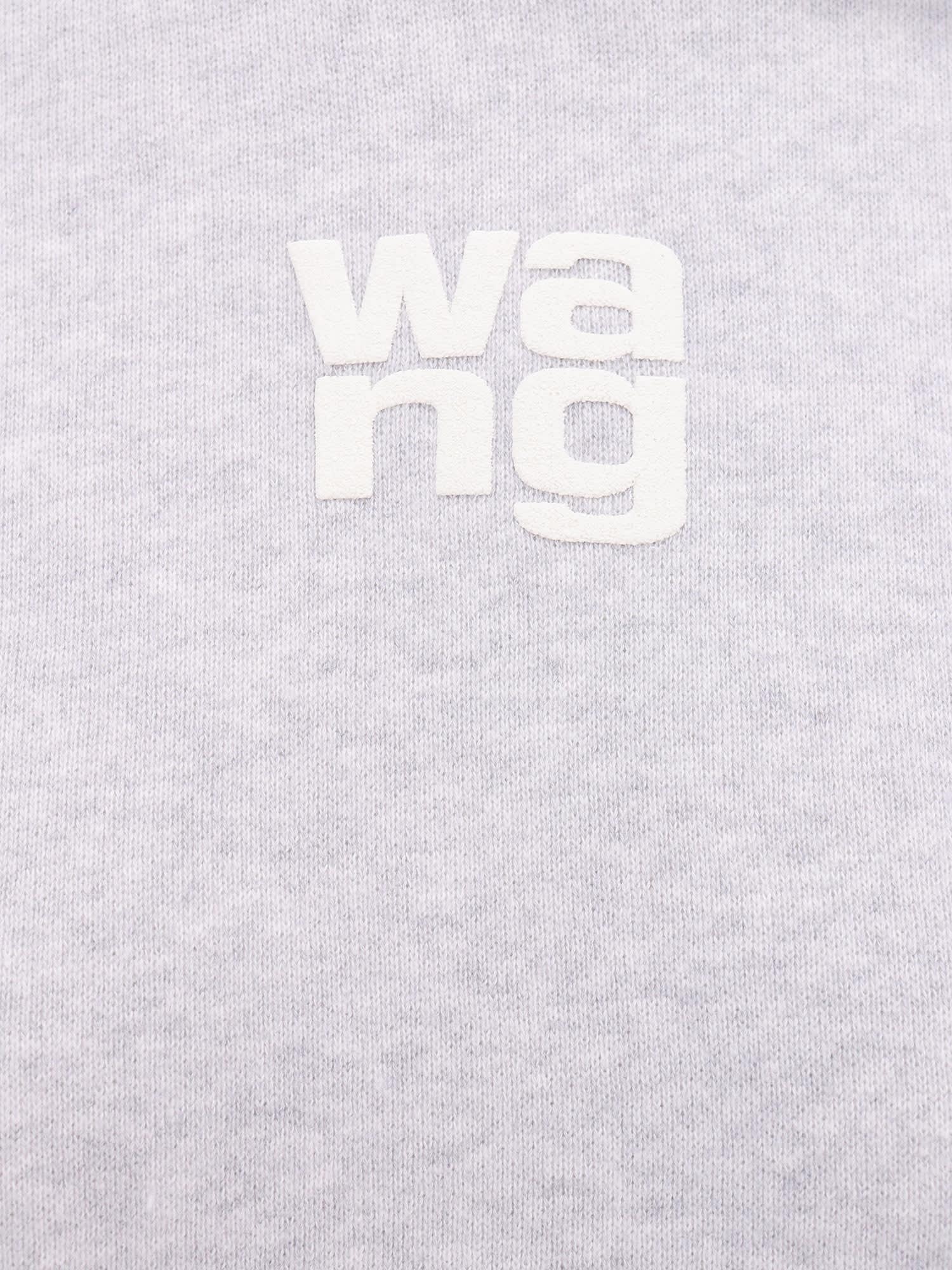 Shop Alexander Wang Sweatshirt In Light Heather Grey