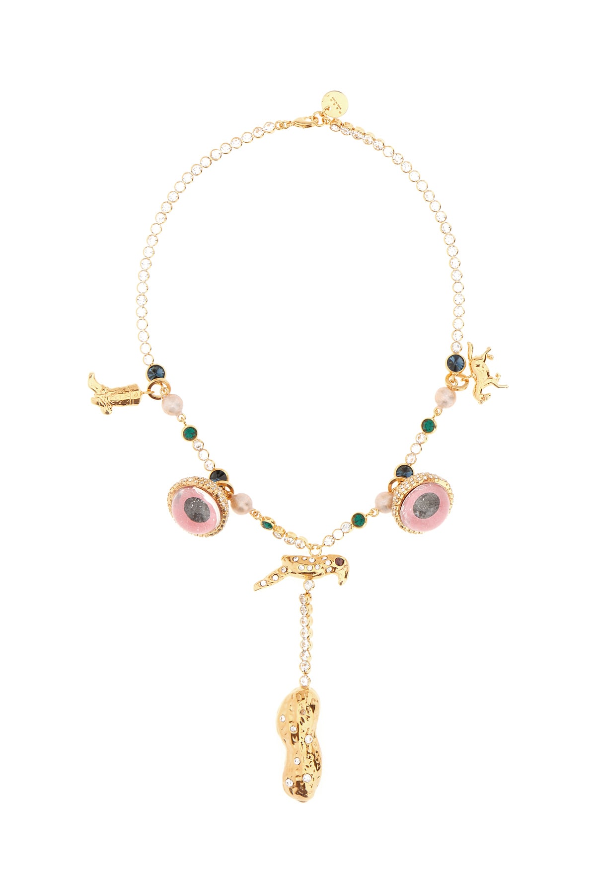 Marni Gold Metal Necklace In 00r66