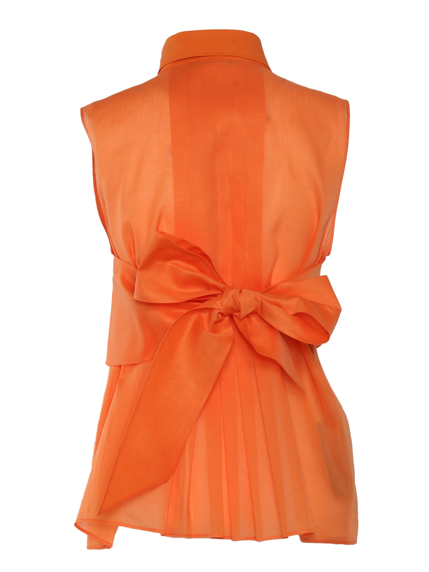 Shop Alberta Ferretti Orange Shirt
