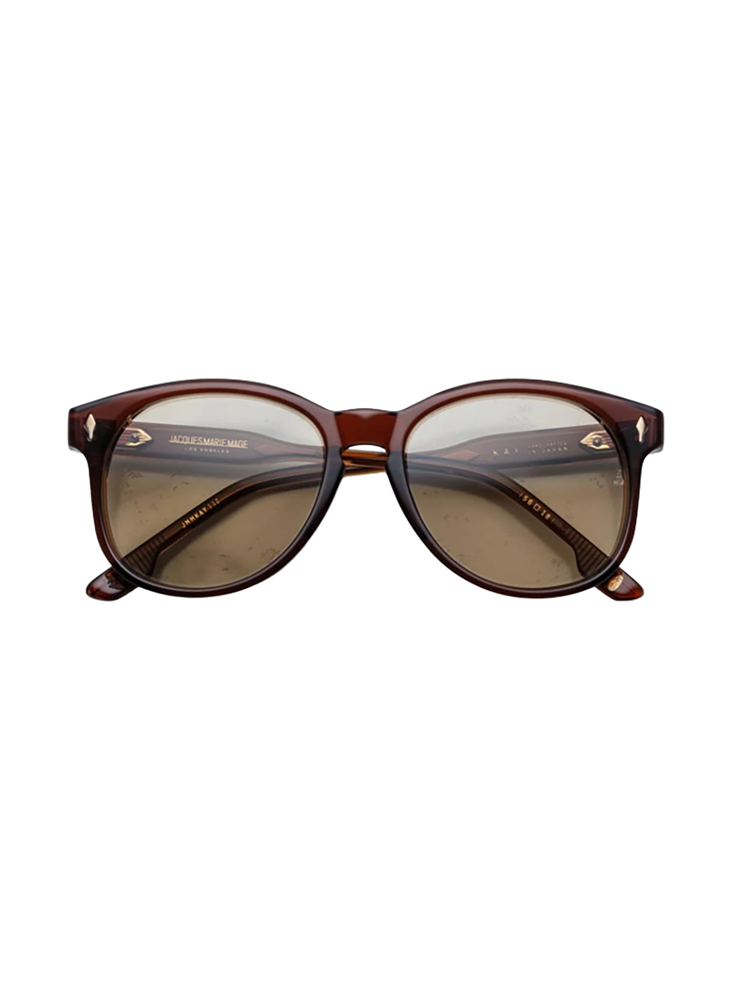 Shop Jacques Marie Mage Kay Sunglasses In Z Teak