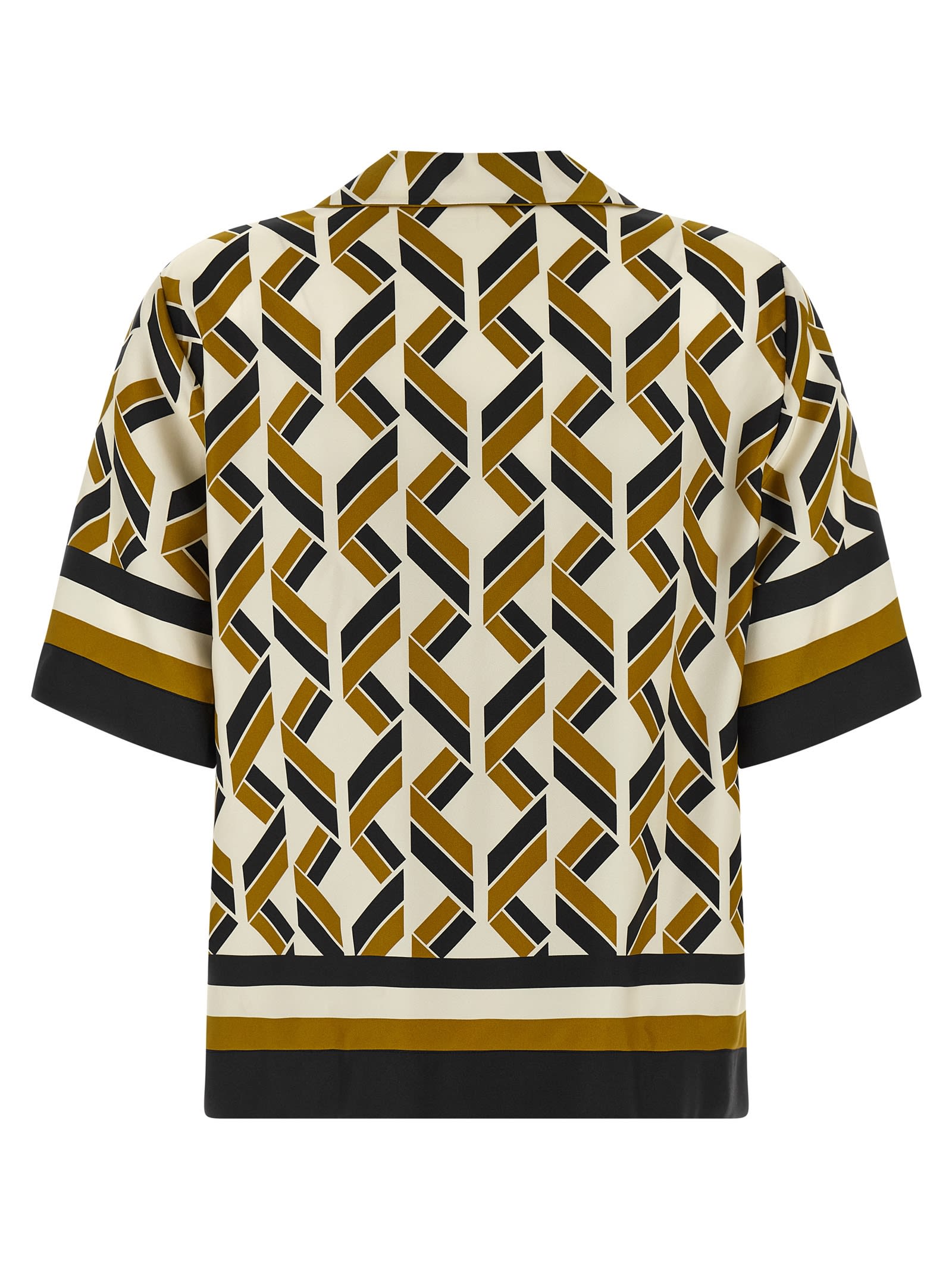Eres Tube Geometric-print Short-sleeve Shirt In Multi