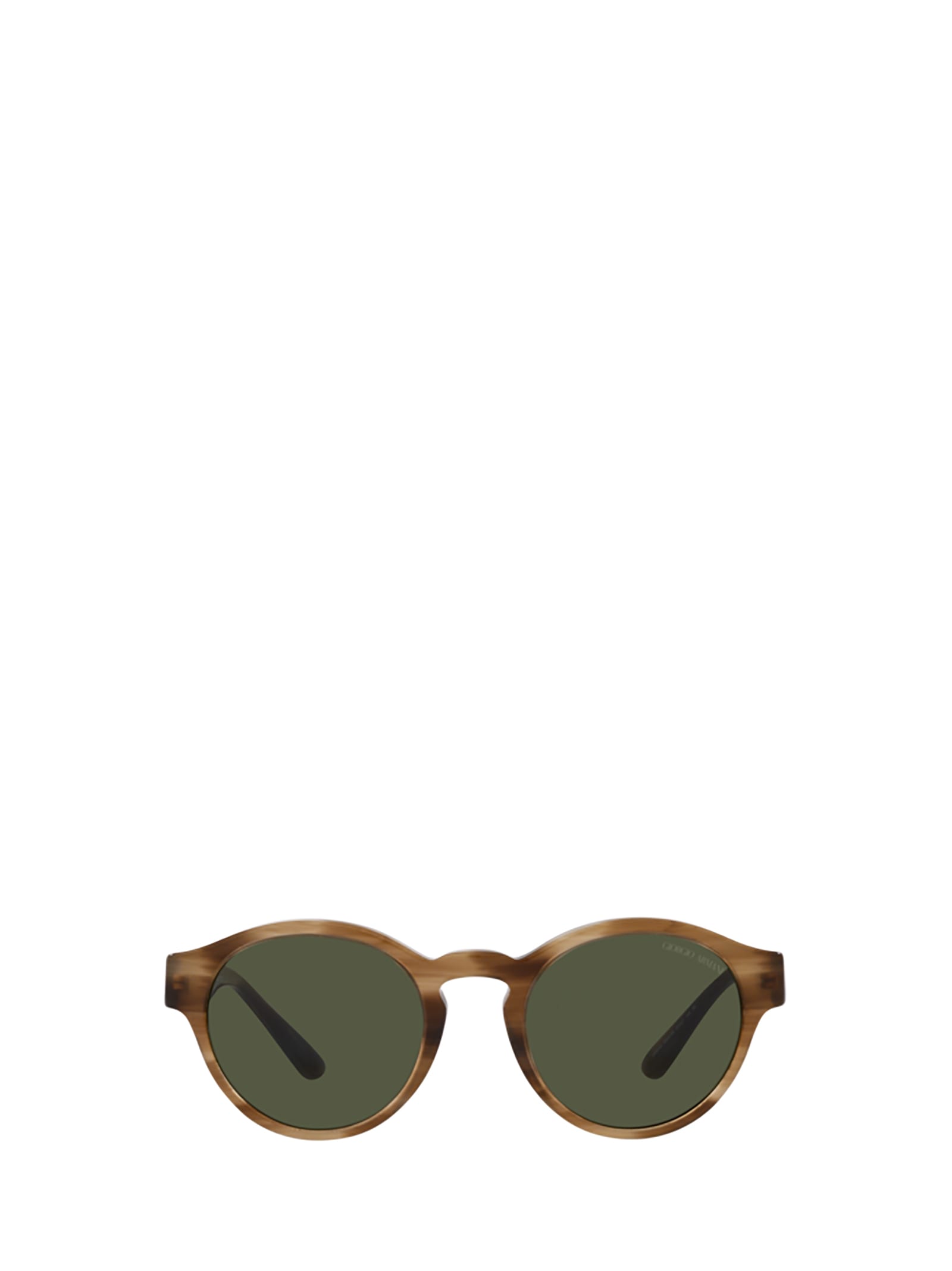 Giorgio Armani Ar8146 Striped Brown Sunglasses