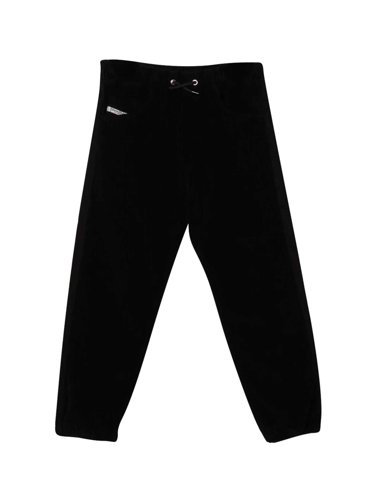 Diesel Boy Straight Trousers With Drawstring