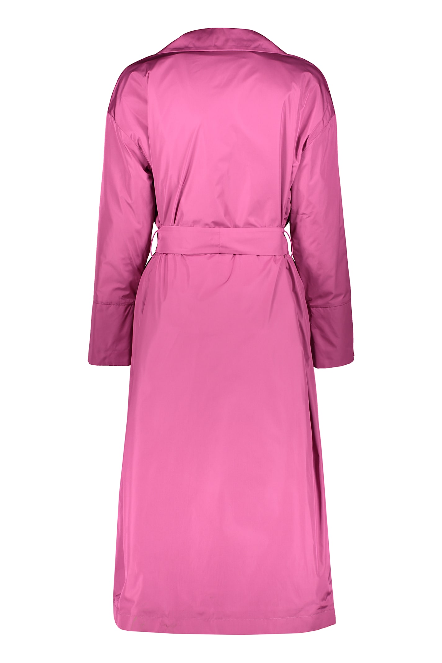Herno Techno Fabric Trench Coat In Fuchsia