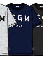 Msgm Blue T-shirt For Kids With Logo