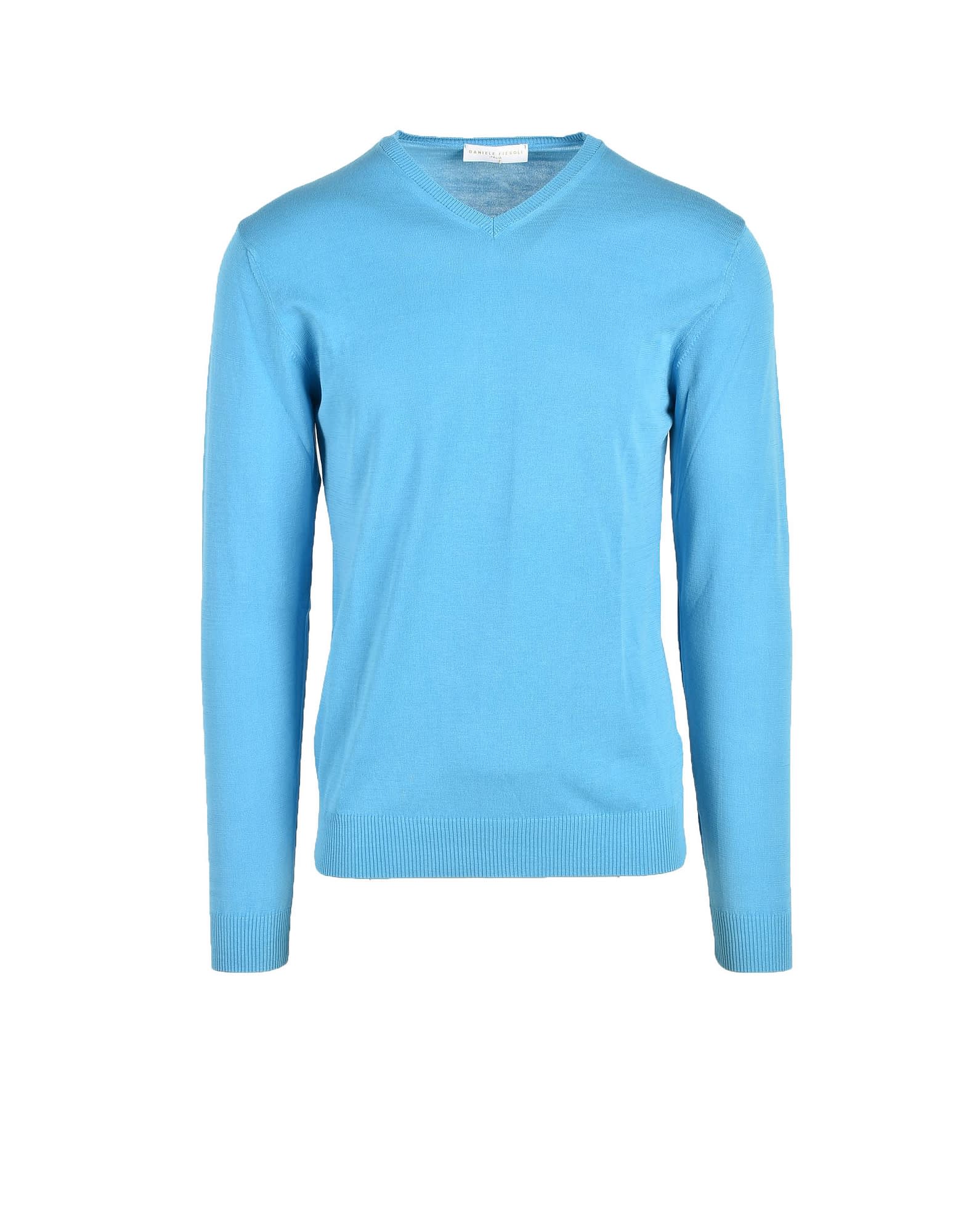 Daniele Fiesoli Mens Light Blue Sweater