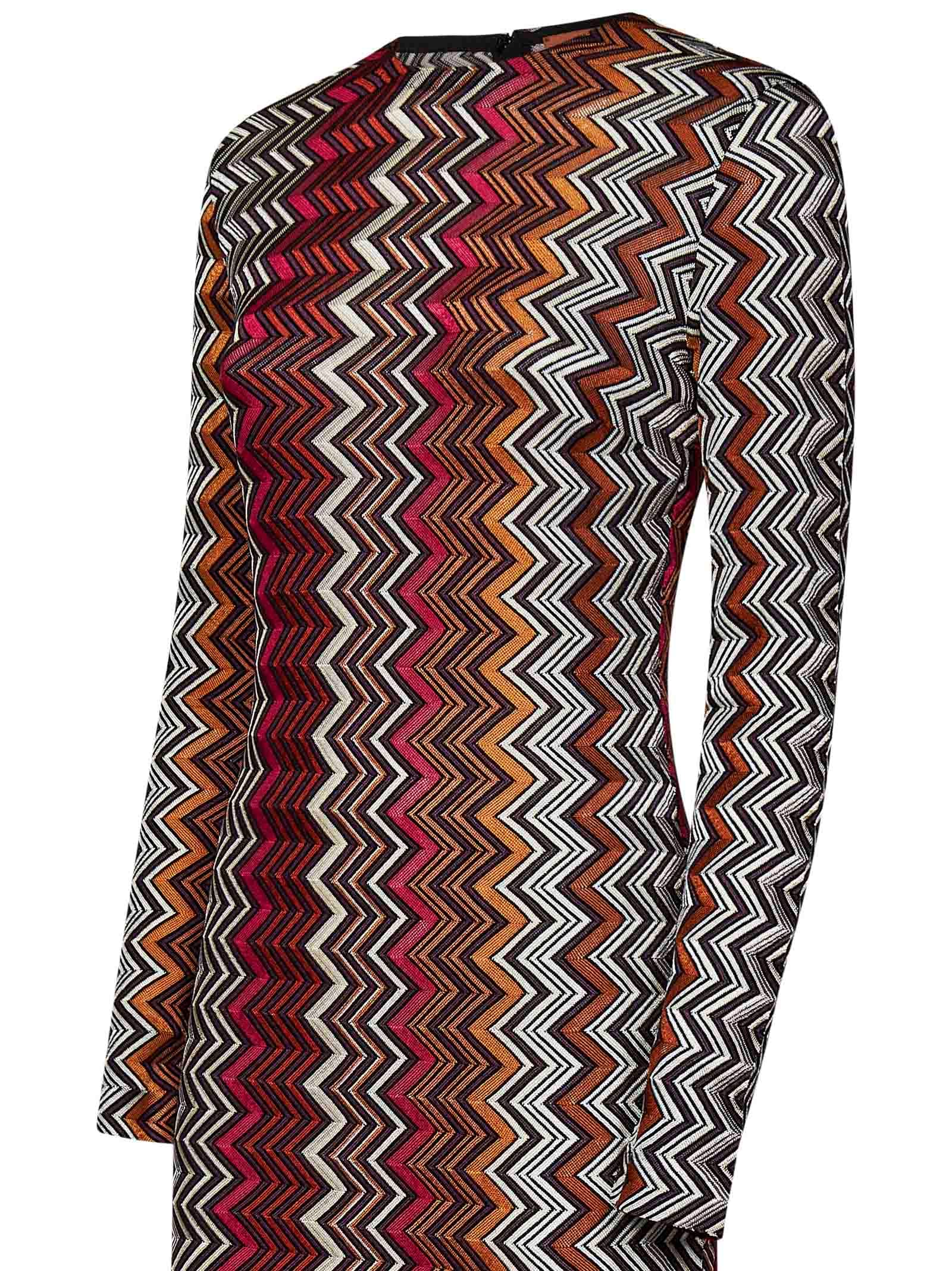 Shop Missoni Dress In Multicolour