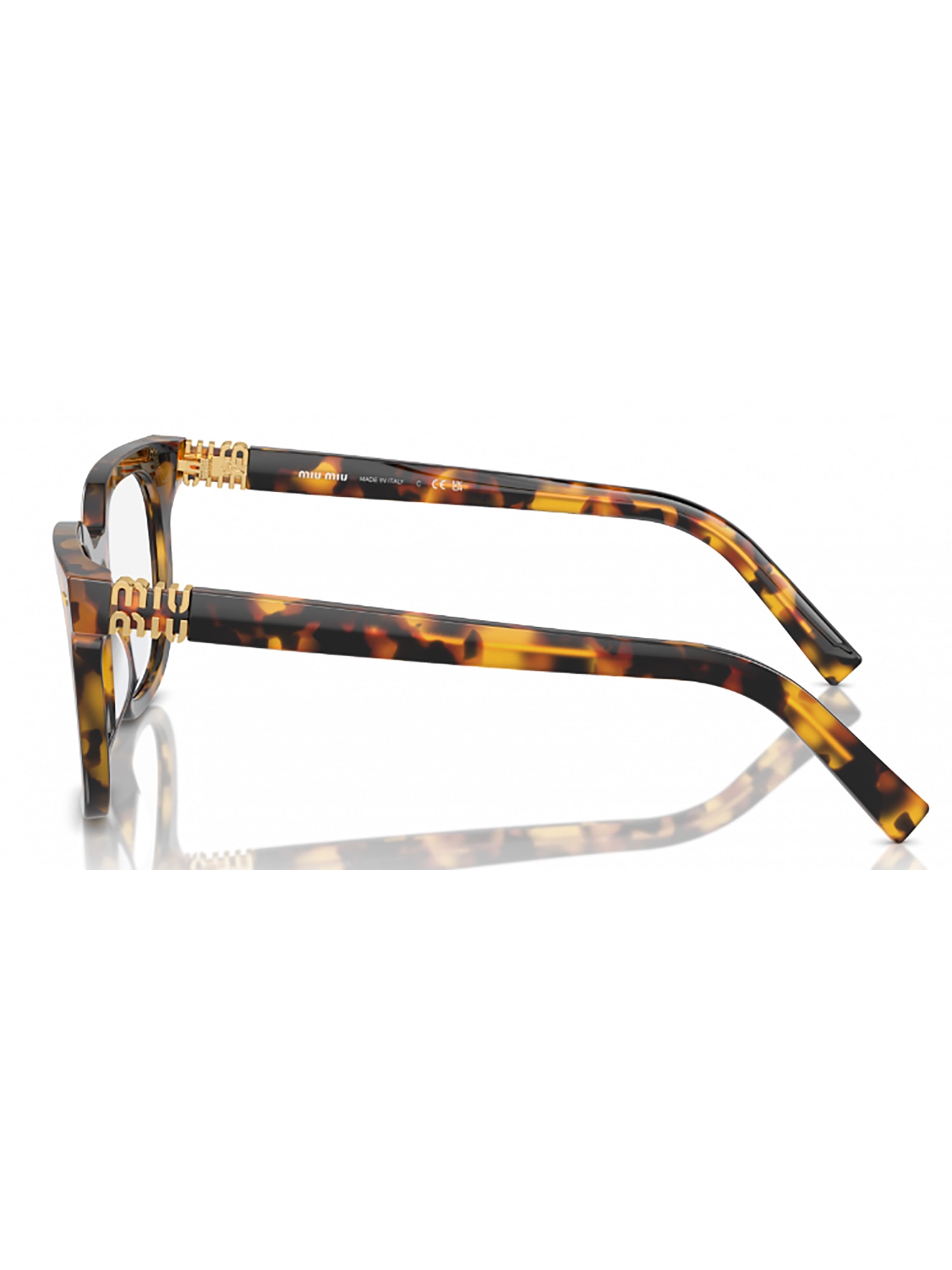 Miu Miu 06xv Vista Eyewear In Brown