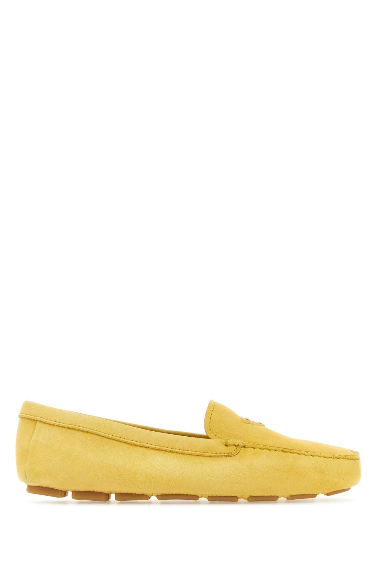 Prada Yellow Suede Loafers