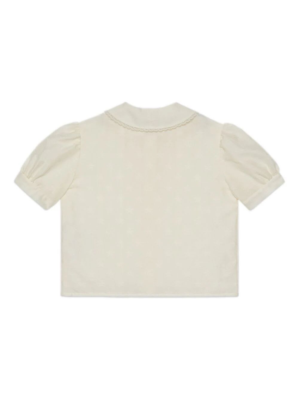 Shop Gucci Shirt Multistar Cotton Jaquard In Ivory