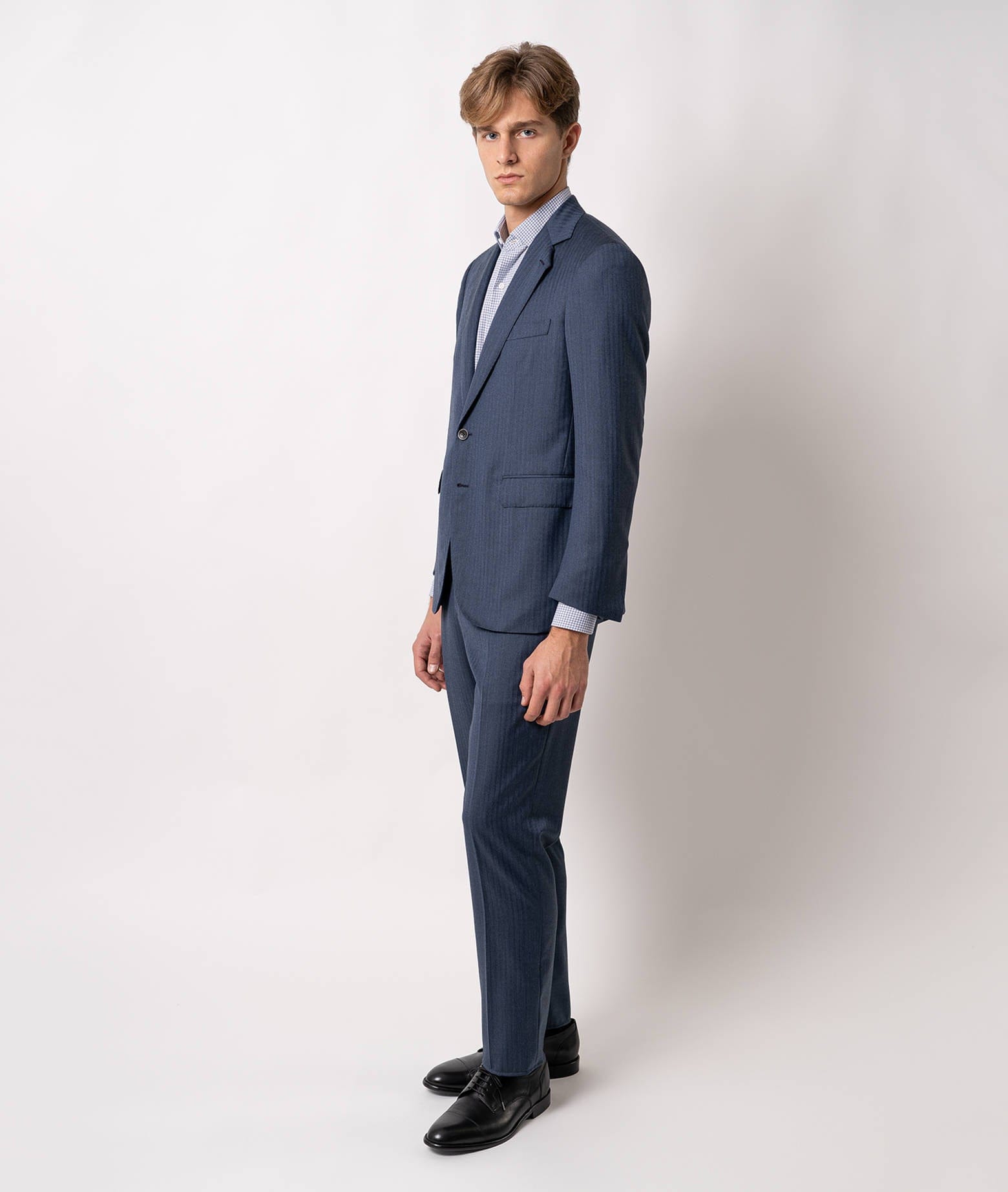 Larusmiani Single-breasted Wool Suit Seul Suit In Blue