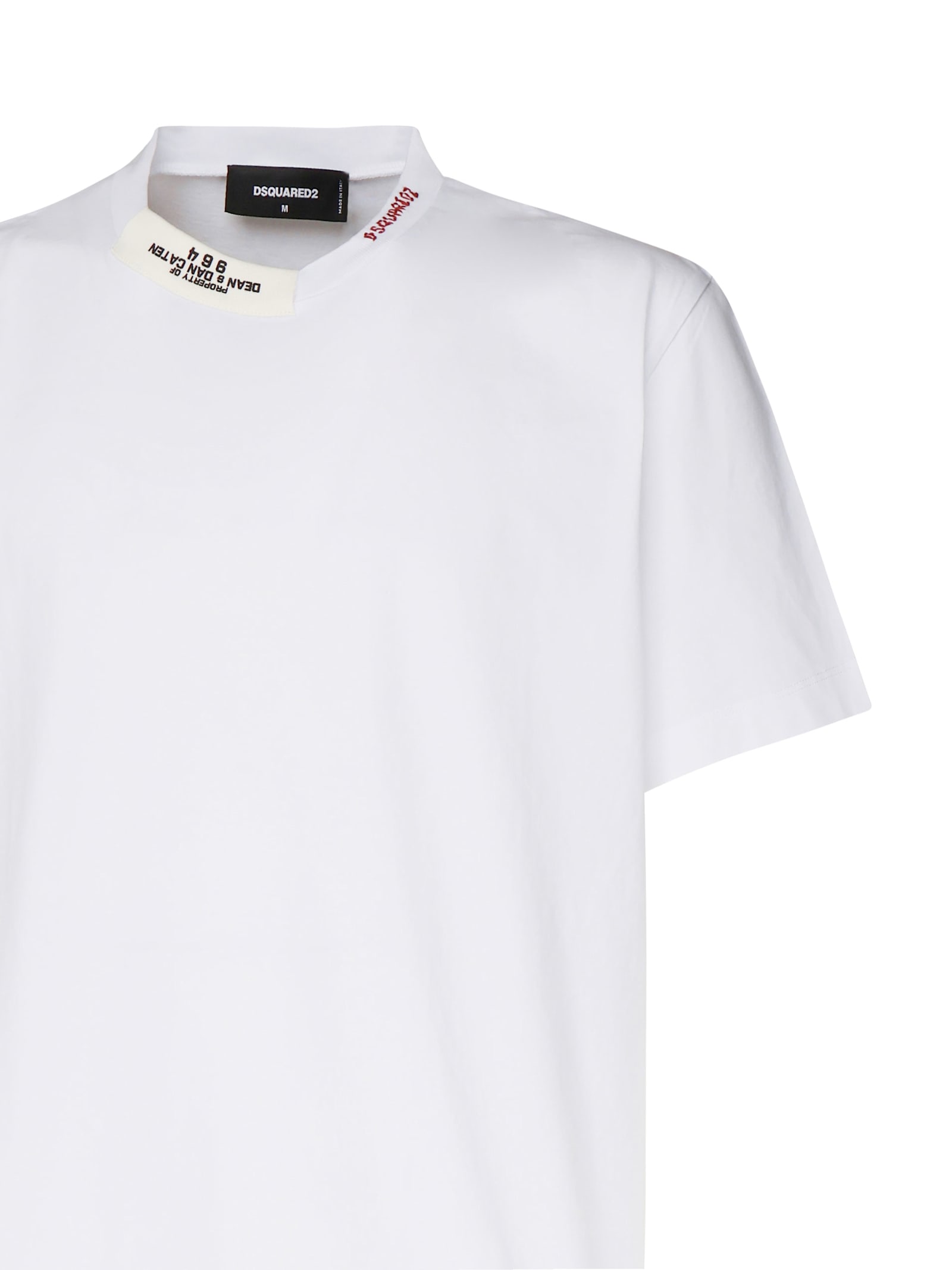 Shop Dsquared2 White Crewneck T-shirt