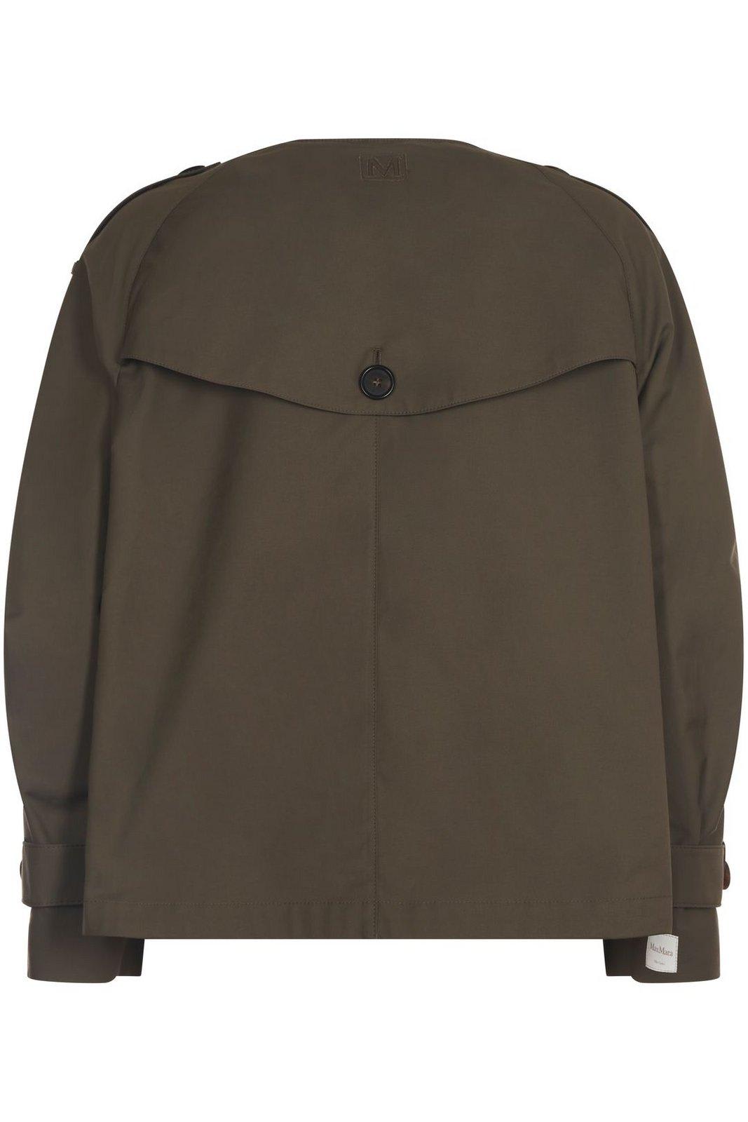 Max Mara The Cube Jim Double-breasted Jacket In Green