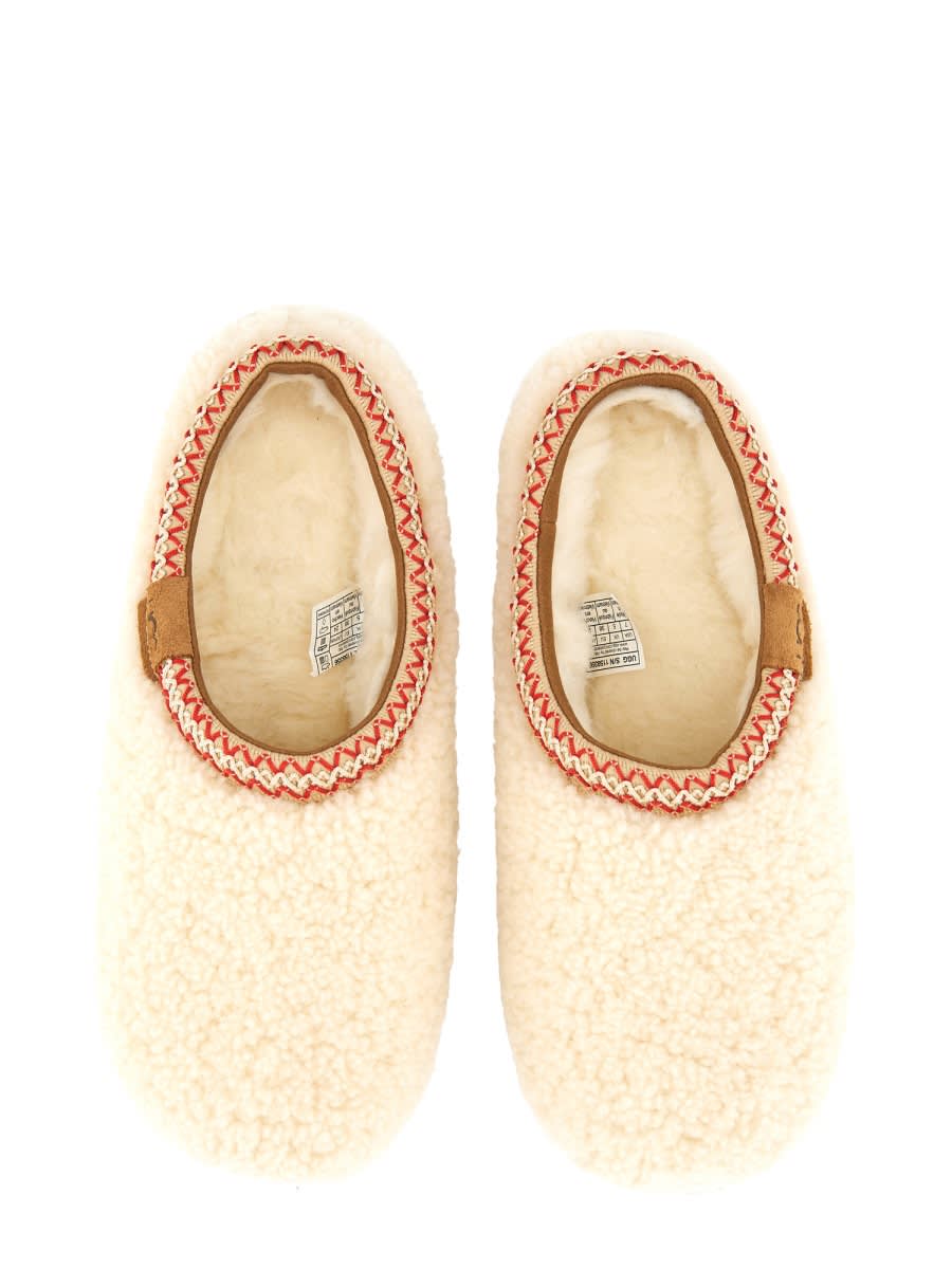 Ugg Tasman Maxi Curly 1158356-nat Slippers Womens Beige Sheepskin Slip On Gug183 In Multi