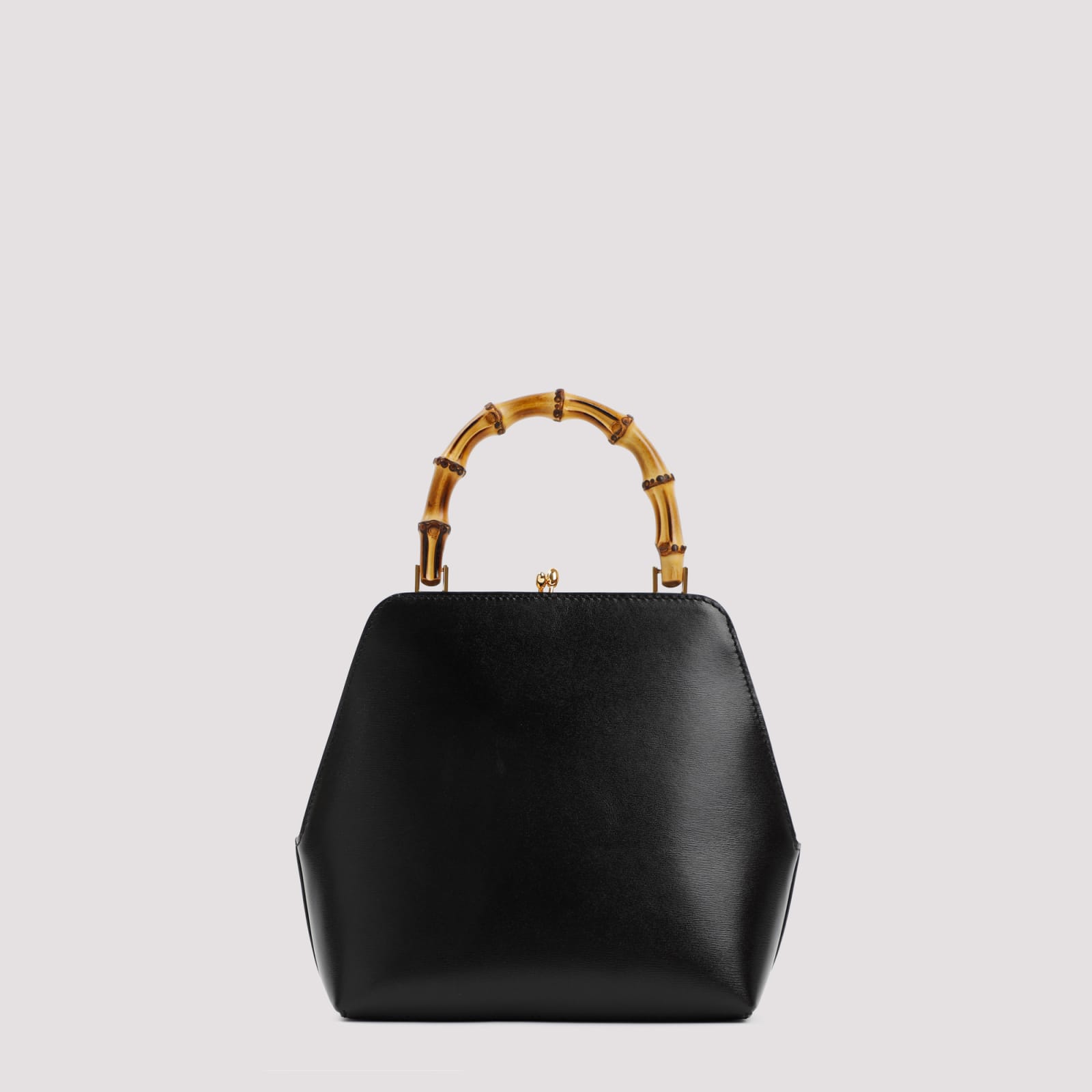 Shop Jil Sander Goji Square Sm Bamboo Bag In Black