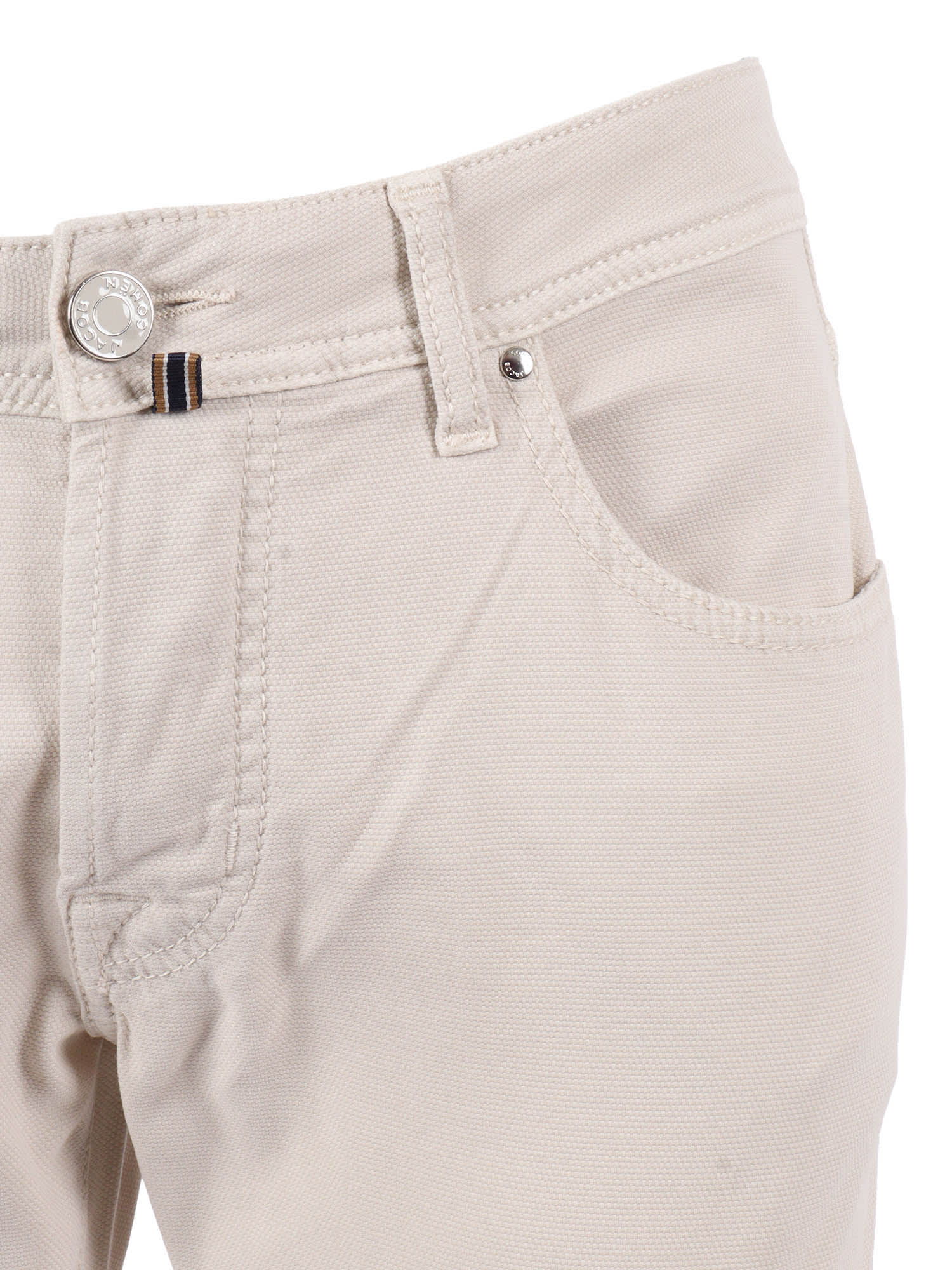 Jacob Cohen 5 Pockets Slim Fit Pants In Neutral