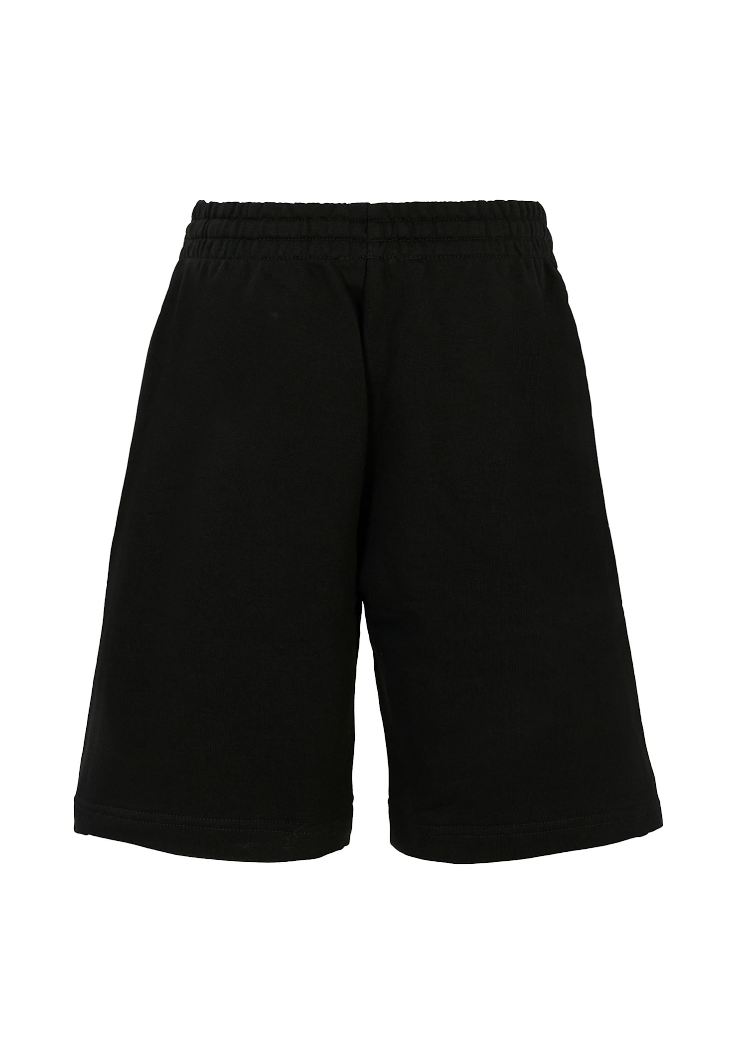 N°21 Black Shorts For Boy With Logo In Black