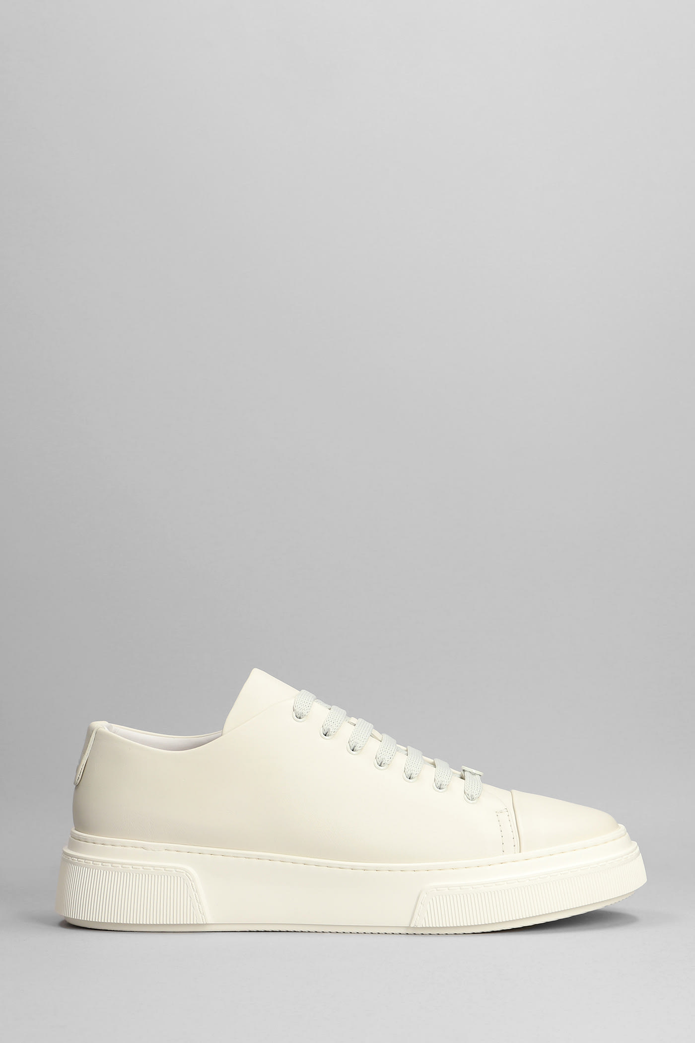 Giorgio Armani Sneakers Sneakers In White Leather