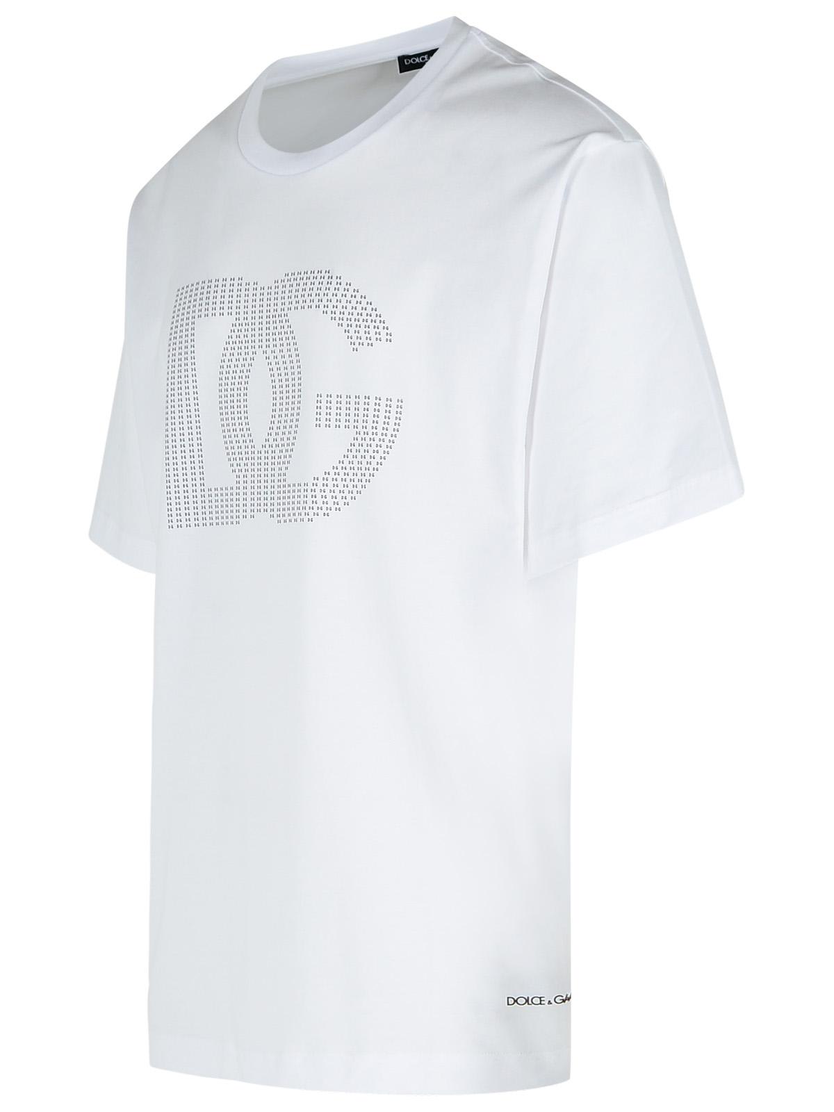 Dolce & Gabbana White Dg Logo T-shirt In White