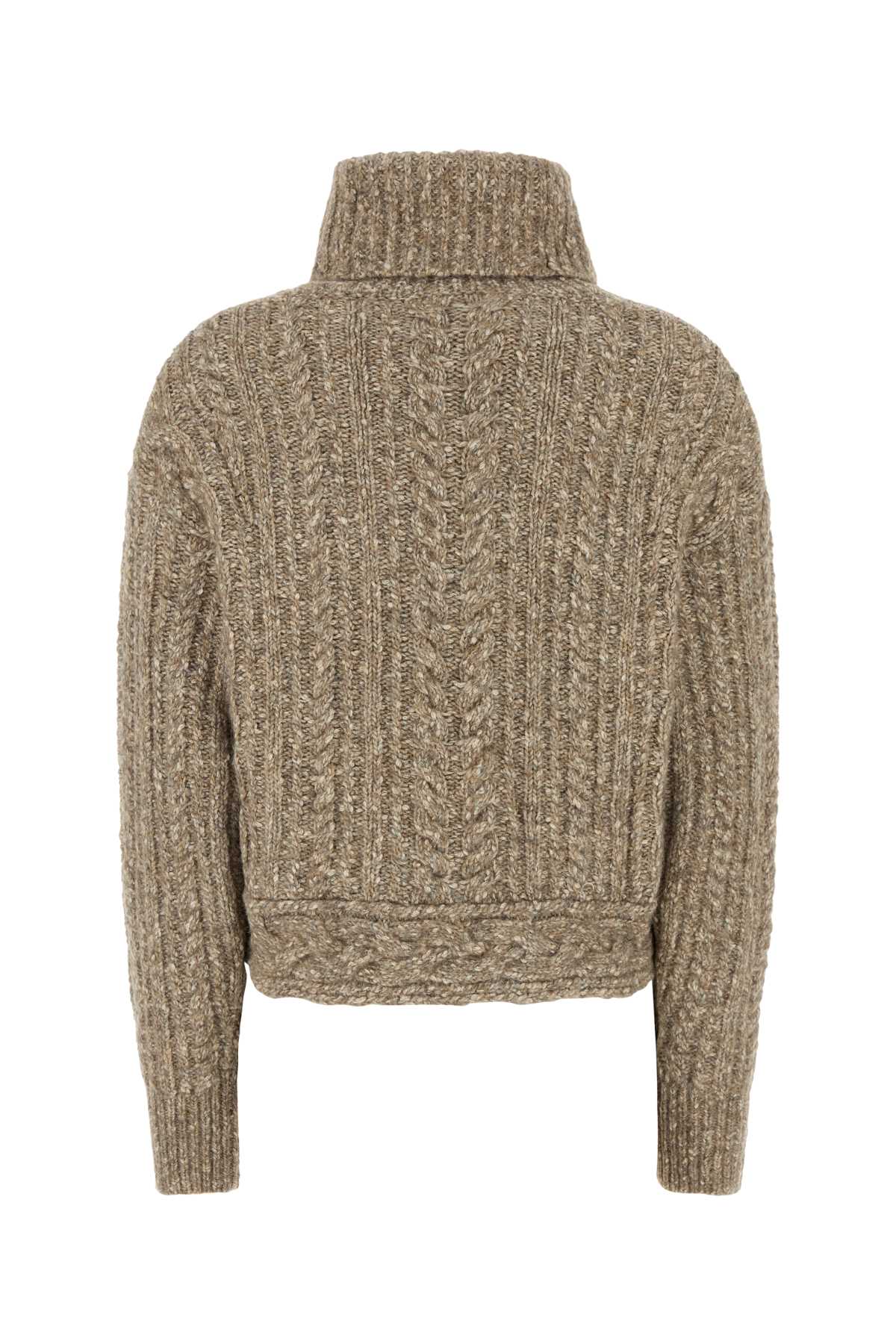 Isabel Marant Étoile Isabel Marant Etoile Multicolor Stretch Cotton Blend Brenda Sweater In Brown