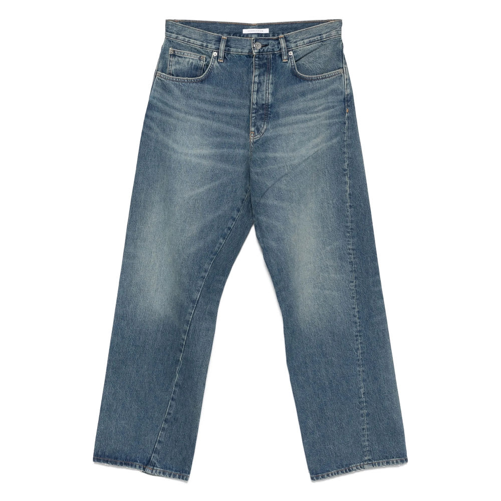 Sunflower Wide Twisted Jeans In Blue