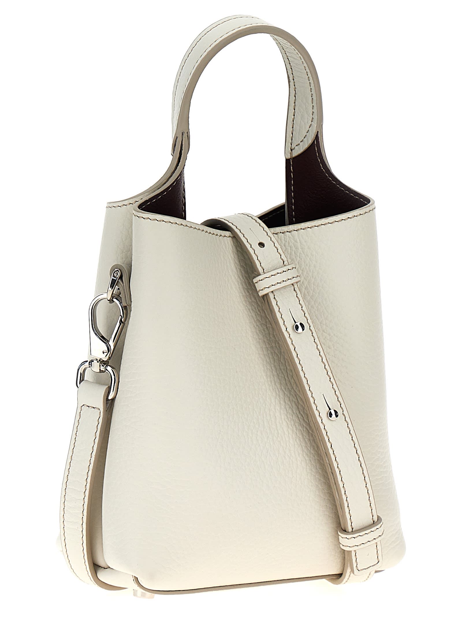 Shop Tod's Micro Tods Handbag In White