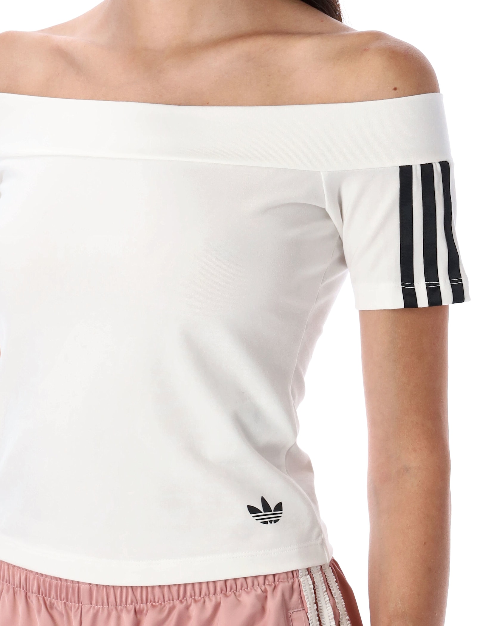 Adidas Originals Adicolor Bandeau Short Sleeve T-shirt In White