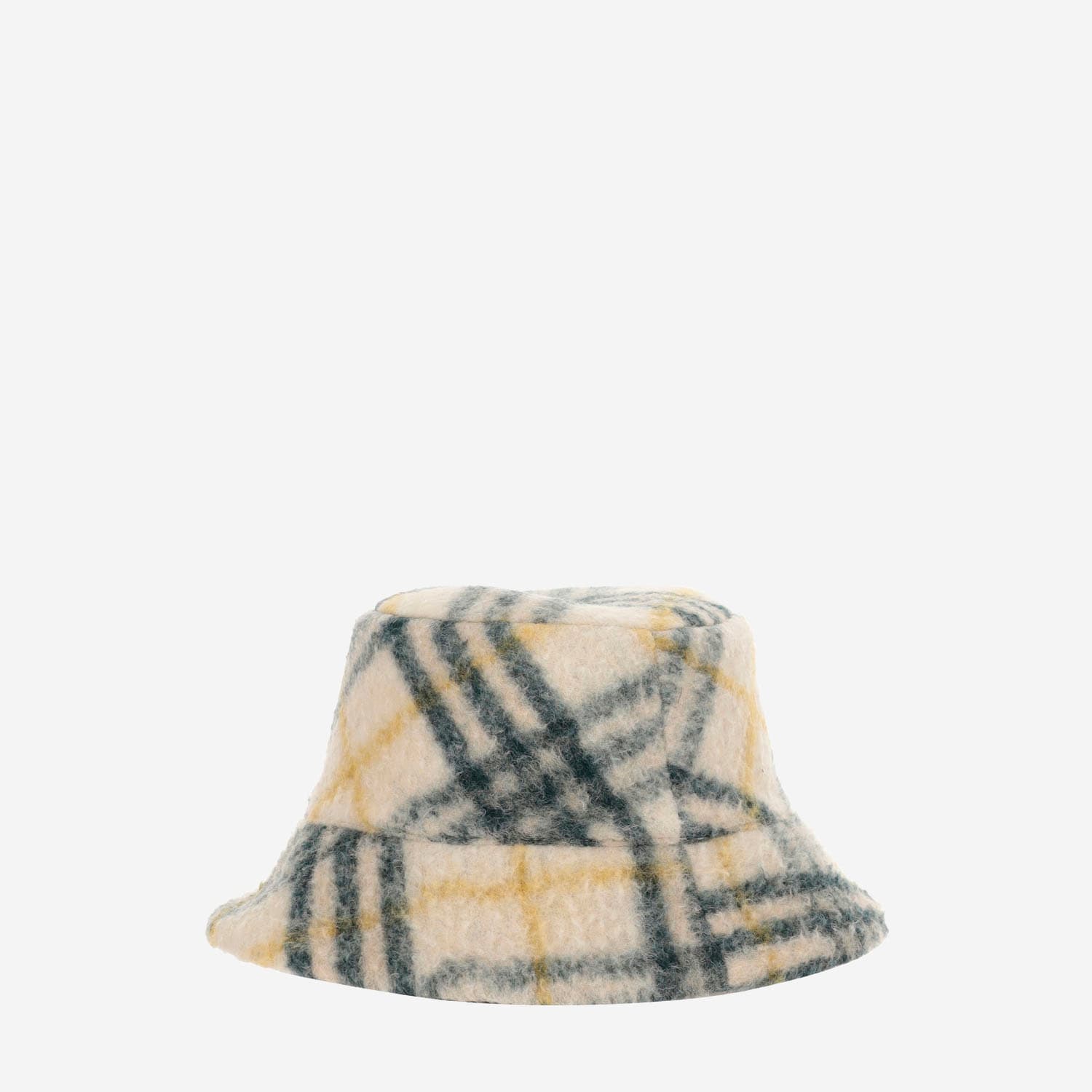 BURBERRY REVERSIBLE FLEECE CHECK BUCKET HAT 