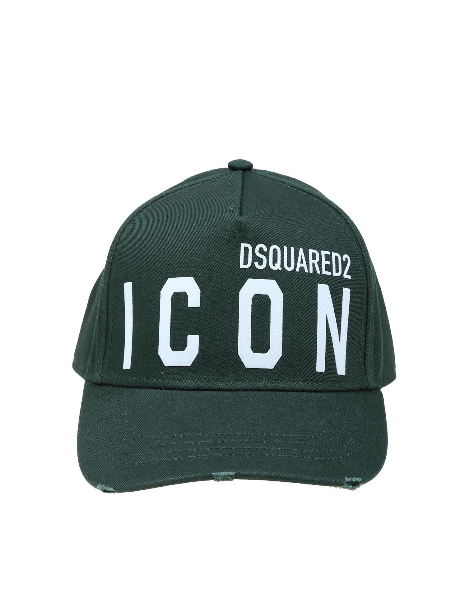 Dsquared2 Baseball Hat In Green Fabric