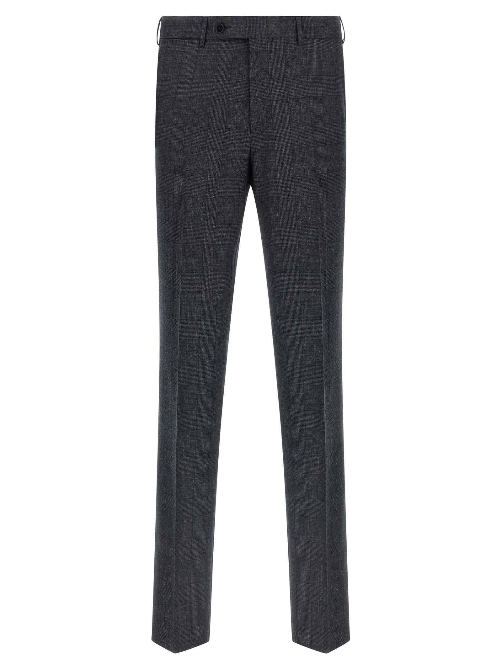 Zegna Single-breasted Blazer And Trousers Two-piece Set In Gray