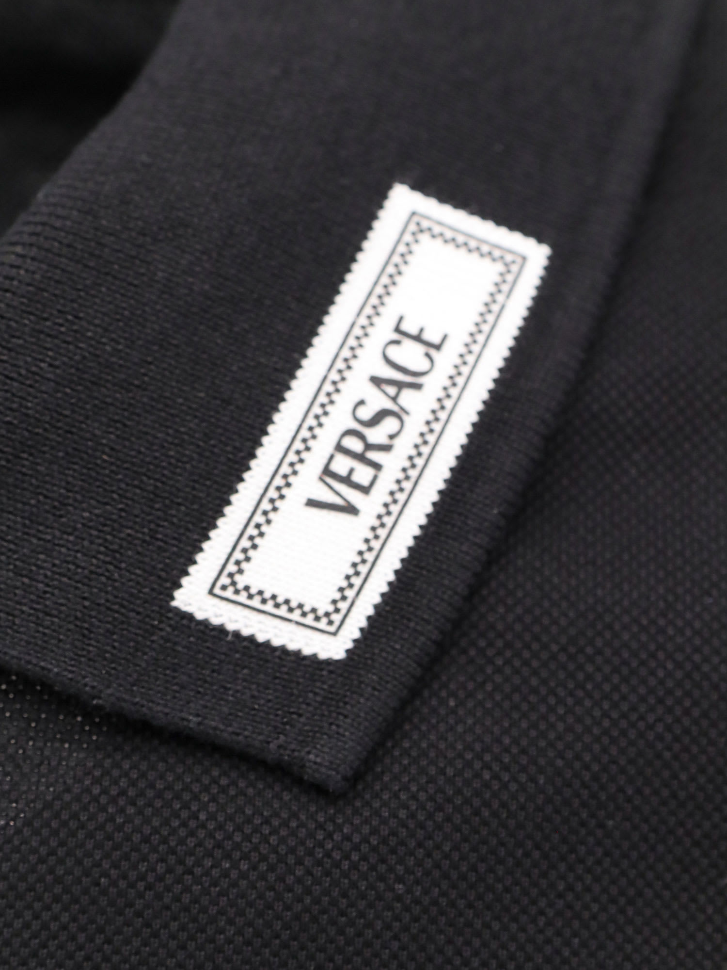 Shop Versace Polo Shirt In Black