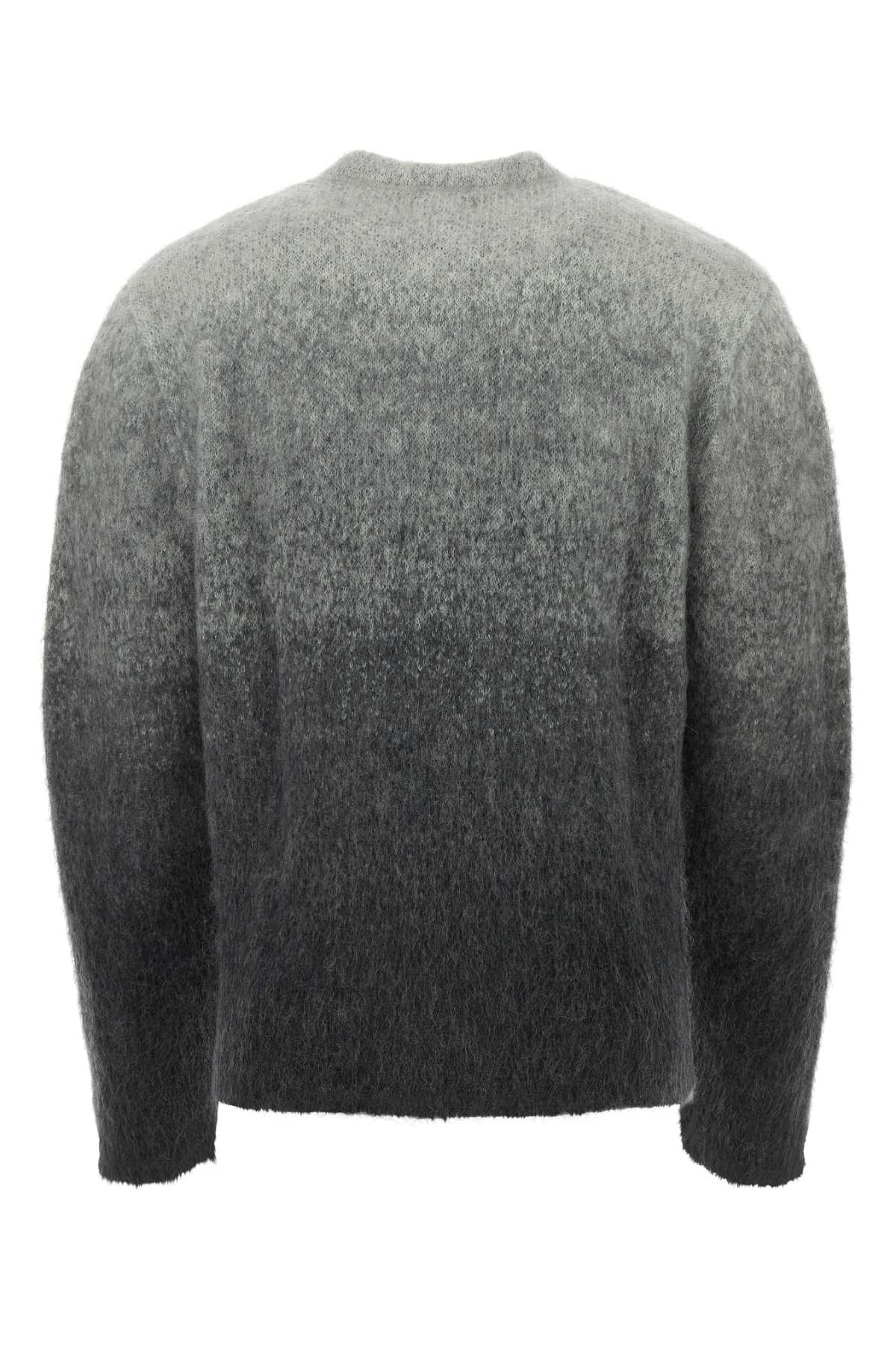 Shop Erl Multicolor Mohair Blend Sweater In Greymelange