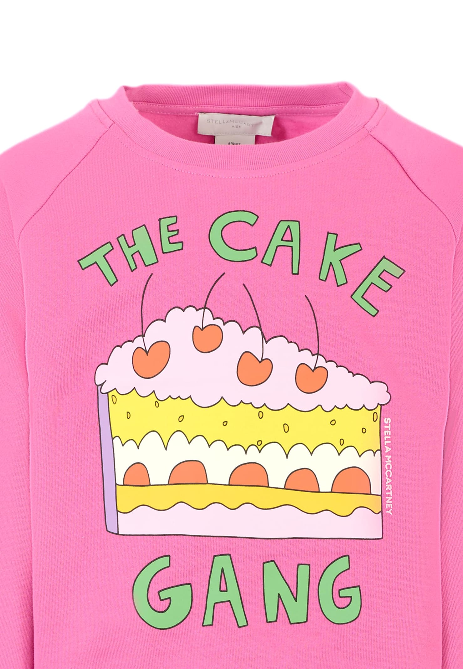 Stella Mccartney Purple Sweatshirt For Girl With Cake Print In Purple