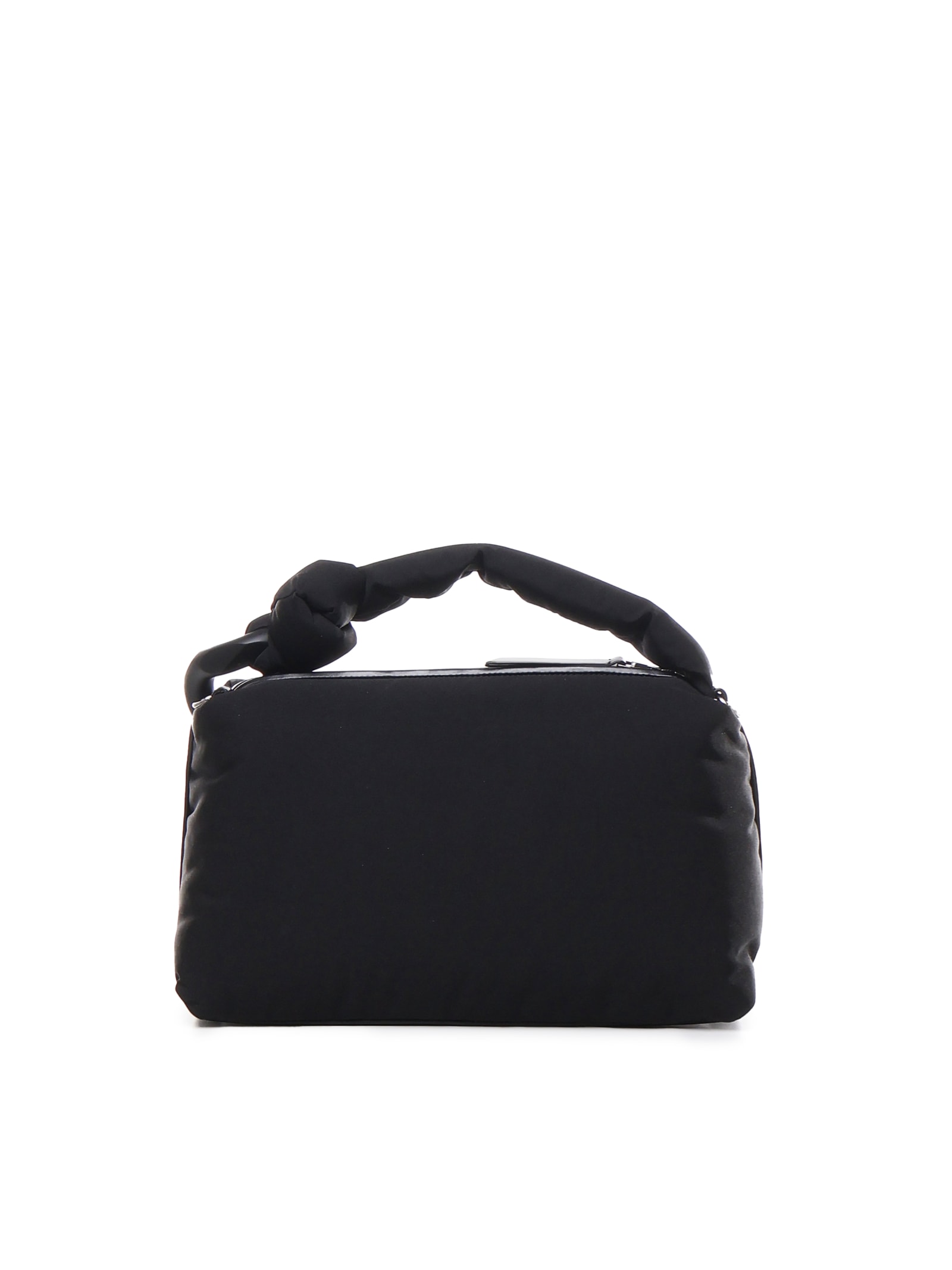 Jw Anderson Puffy Corner Bag In Nylon In Black