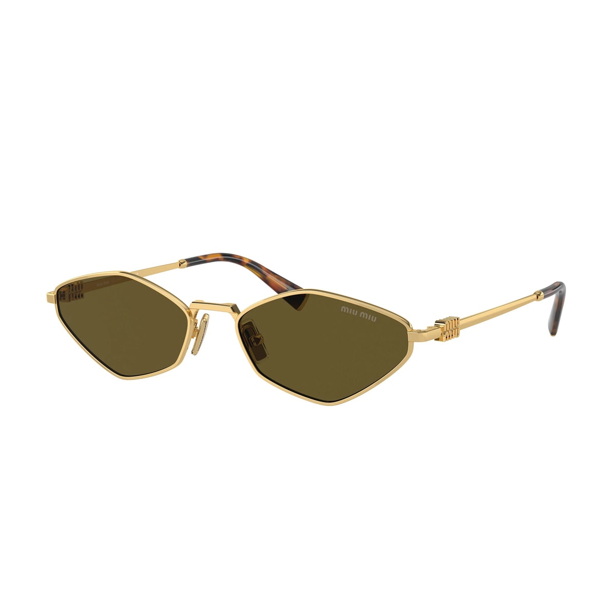 Miu Miu 0mu 56zs Miu Regard 5ak09z Gold Sunglasses In Gold