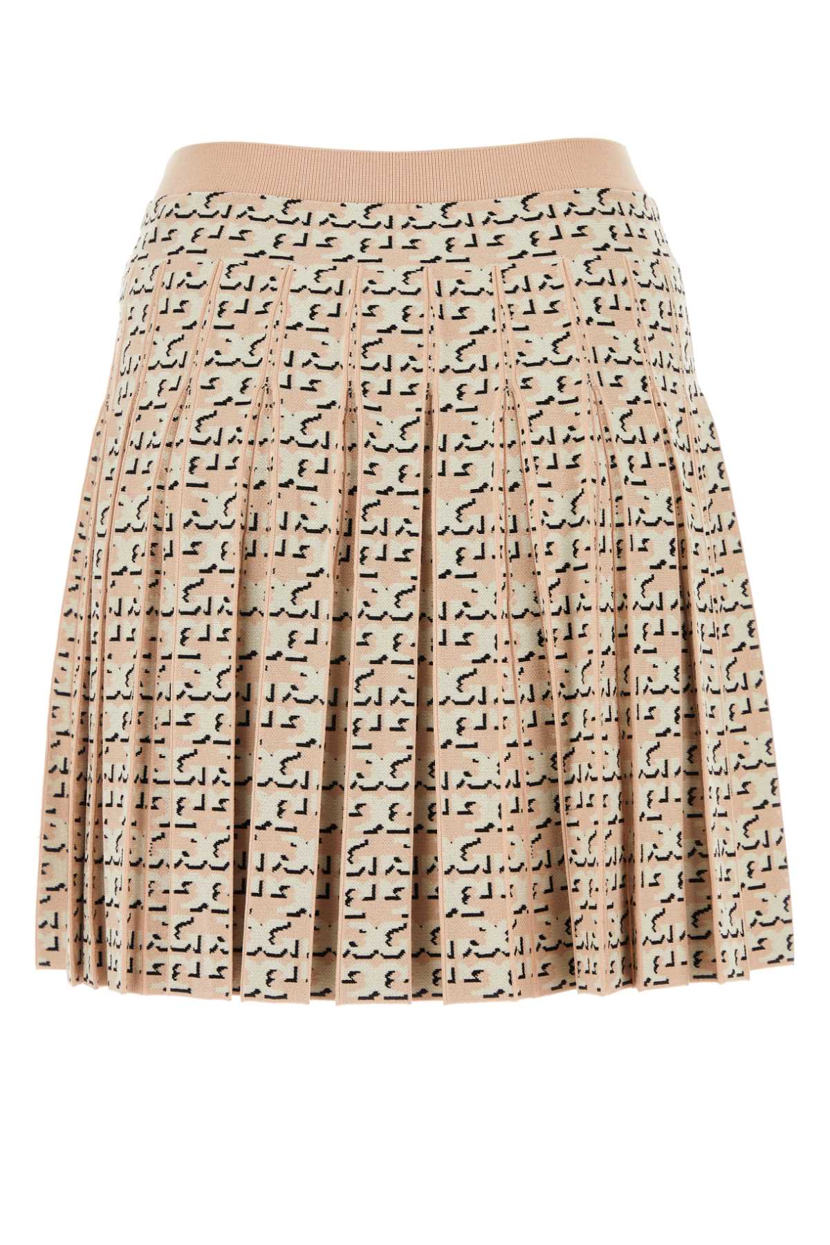 Shop Tory Burch Embroidered Viscose Blend Skirt In Apricotblush