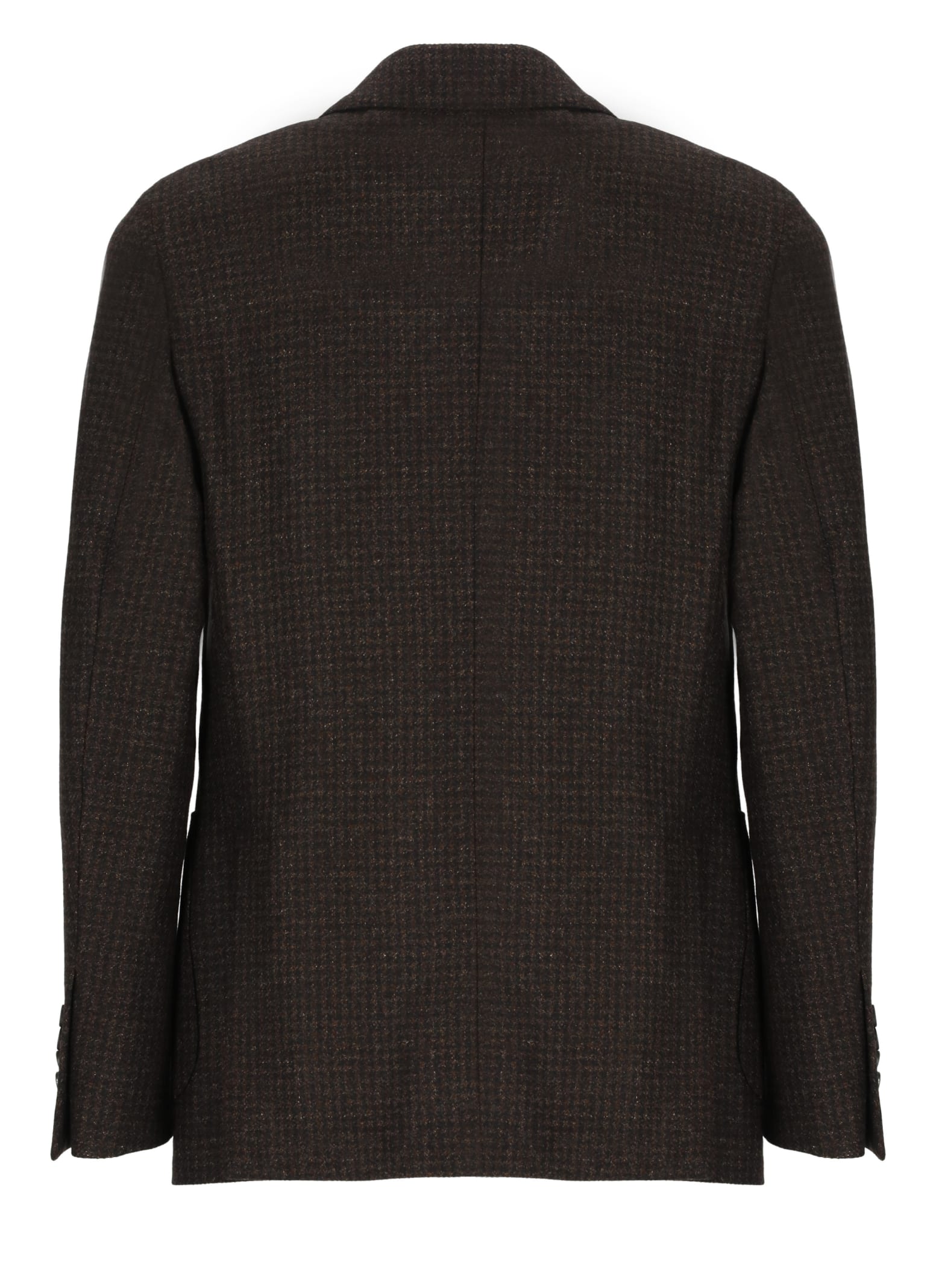 Shop Lardini Wool Jacket In Brown