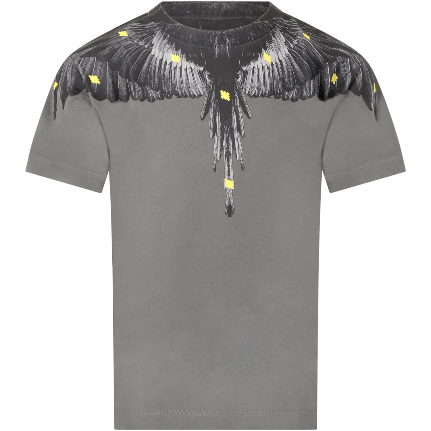 Marcelo Burlon Gray T-shirt For Boy With Iconic Wings